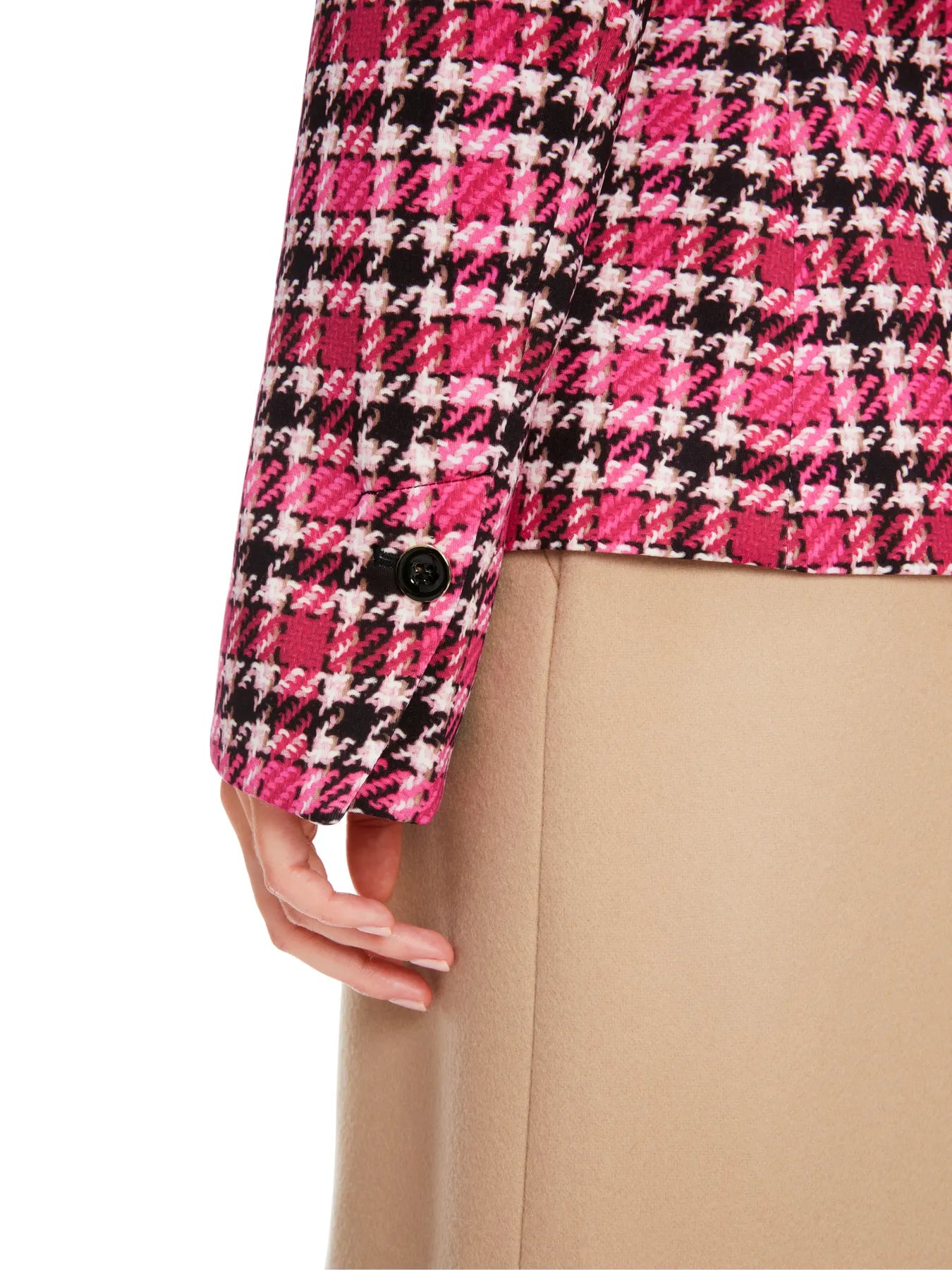 MARC CAIN 
                
                                            XC 34.11 J49 Kurzer Blazer mit Karoprint dragon fruit