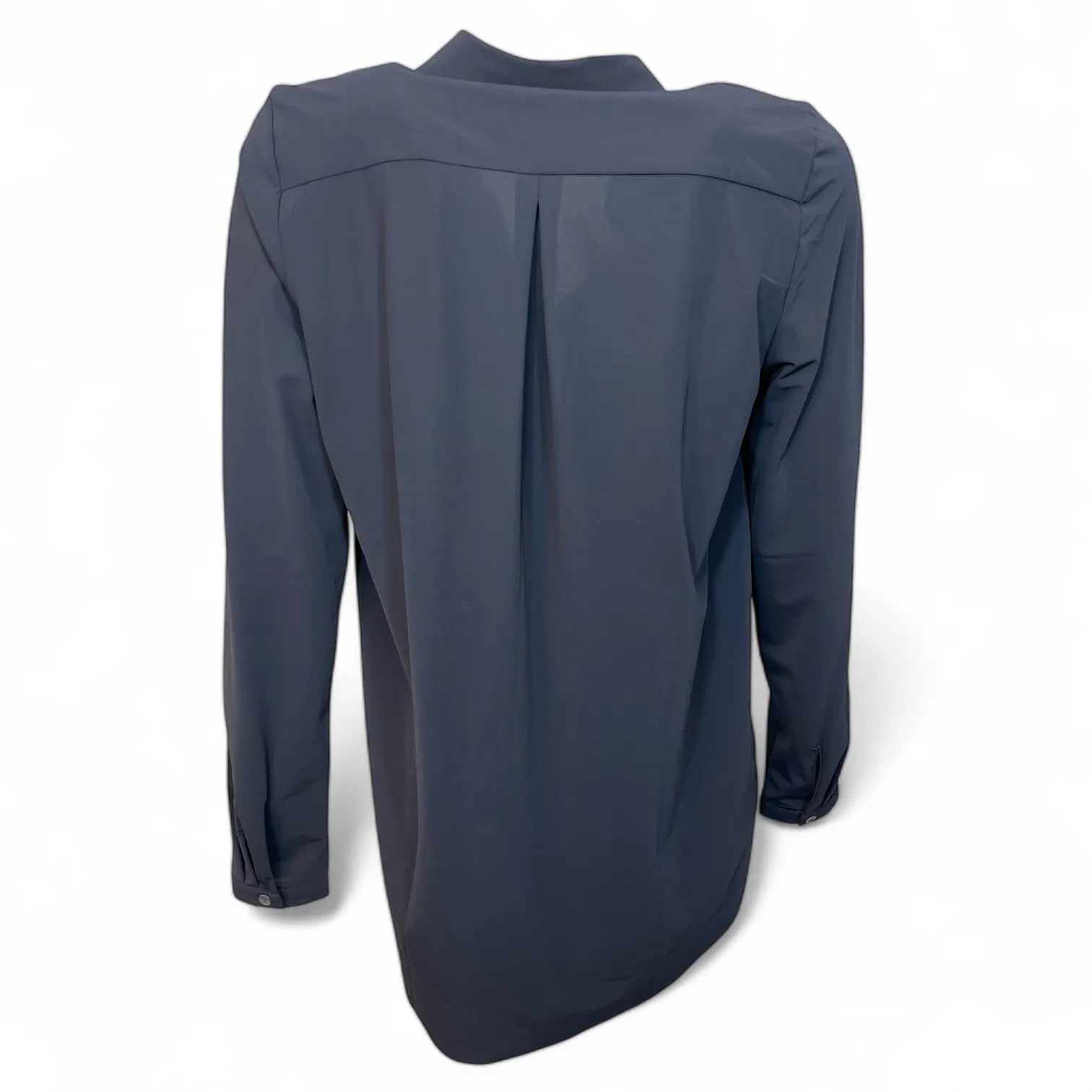 JAPAN TKY KAEMI HEMDBLUSE TECHNOJERSEY STRETCH 342 BLACK-BLUE