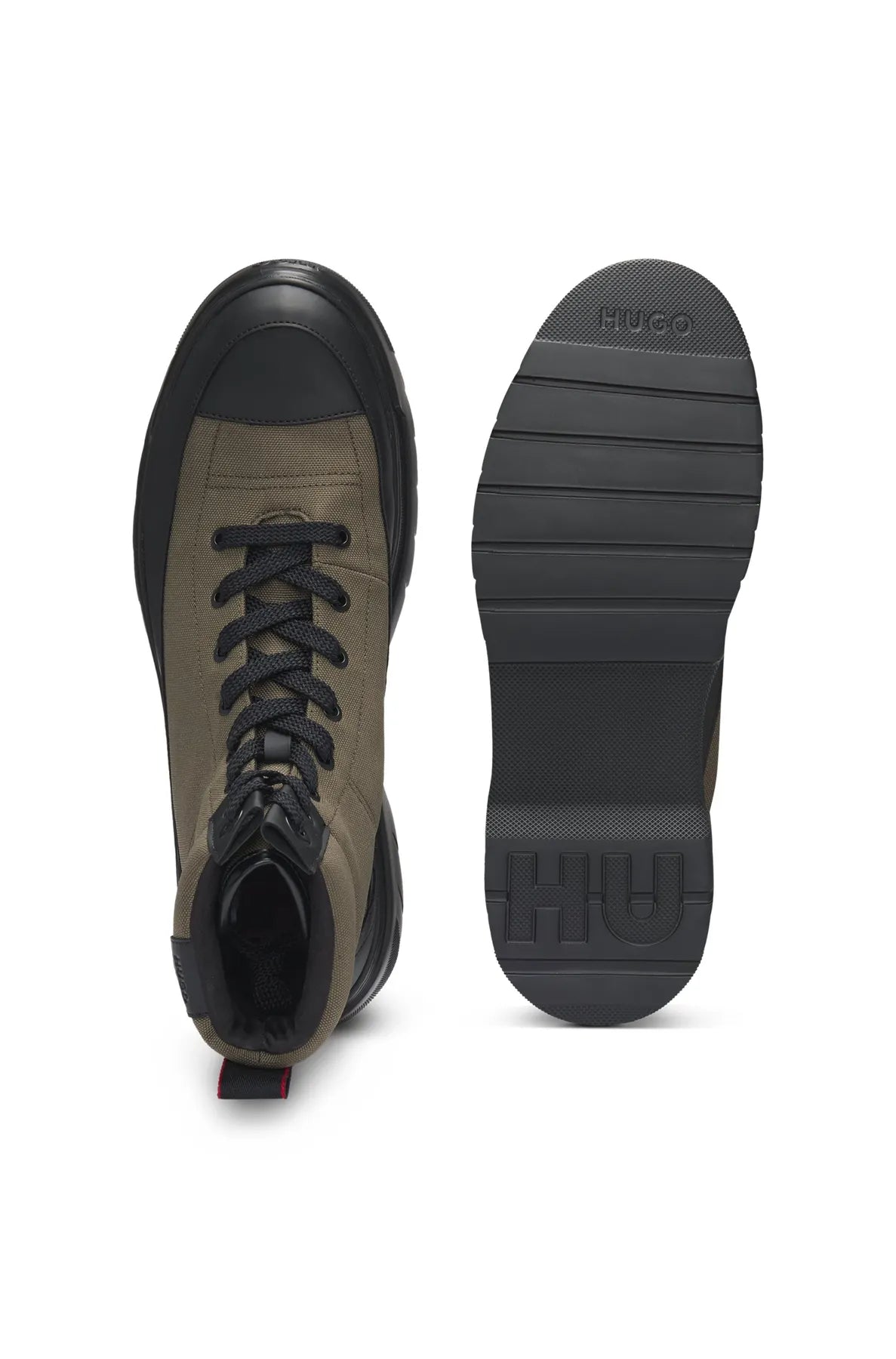 HUGO 
                
                                            50535900 Urian_Halb_cvpu Herren Hybrid-Boots zum Schnüren mit Signature-Details