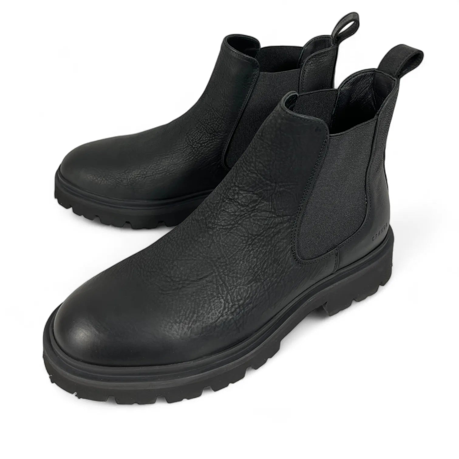 COPENHAGEN CPH128M WAXED NABUK  CHELSEA BOOTS LEDER SCHWARZ