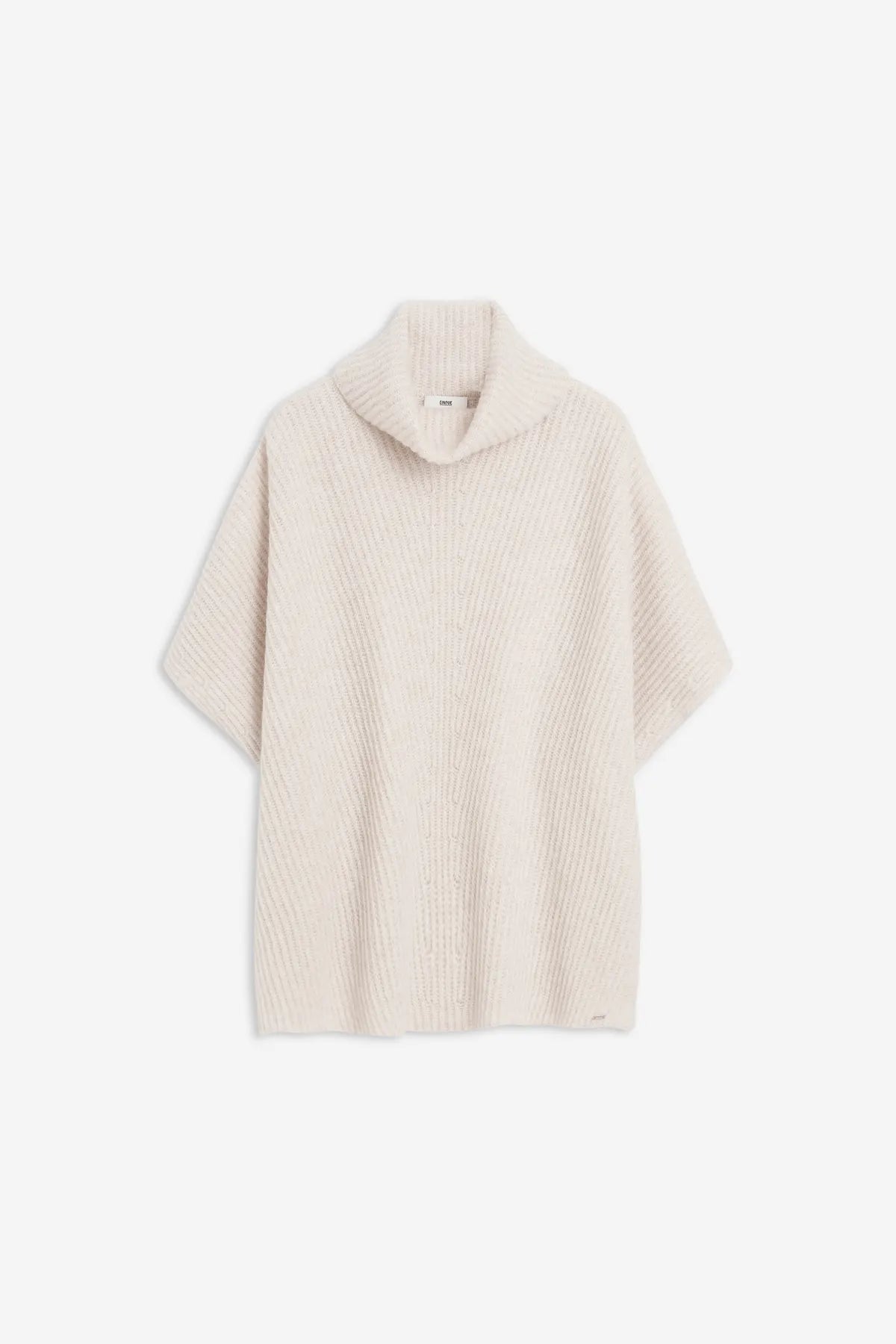 CINQUE 
                
                                            65295569 CIPONCH DAMEN PULLOVER STRICK-PONCHO WOLL-MIX HELLBEIGE