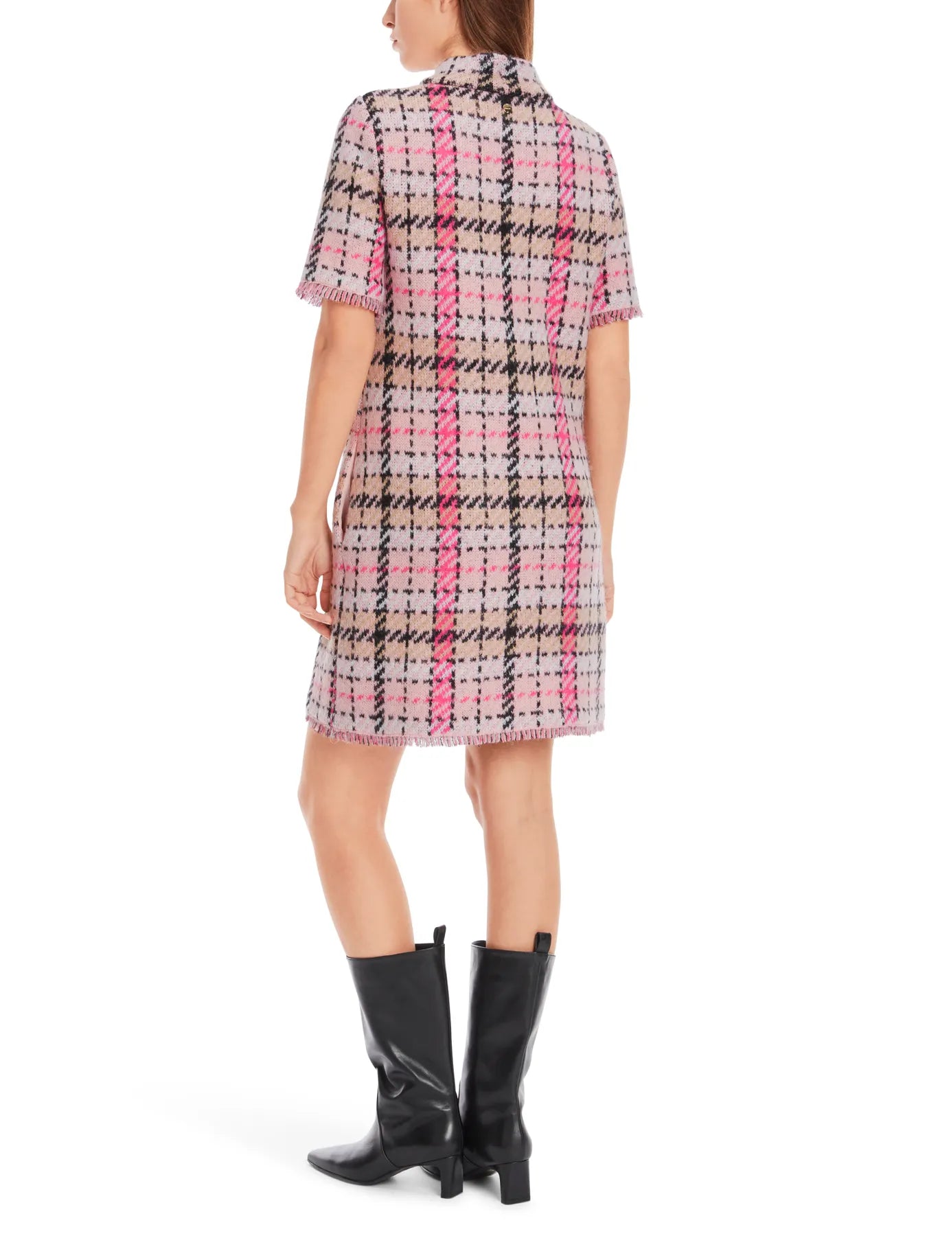 MARC CAIN 
                
                                            XC 21.41 M16 Kurzes Kariertes Minikleid warm rose