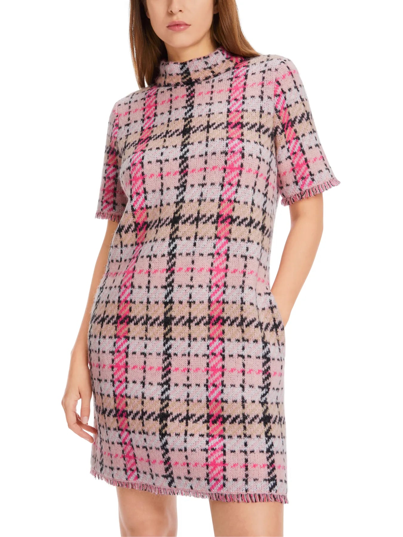 MARC CAIN 
                
                                            XC 21.41 M16 Kurzes Kariertes Minikleid warm rose