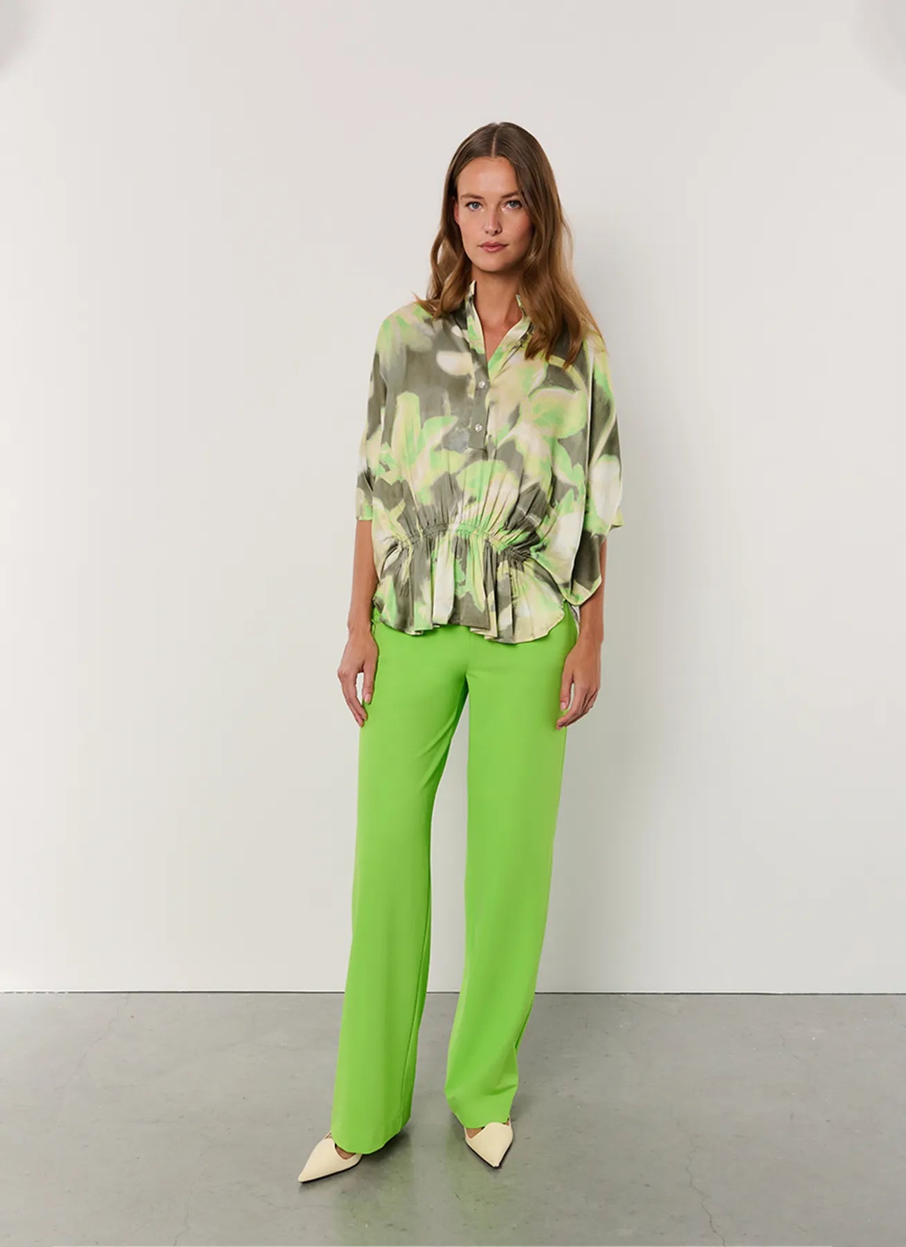 JAPAN TKY WARY  Damen Hose aus Technostretch  Mittelgrün VIVID GREEN 1261