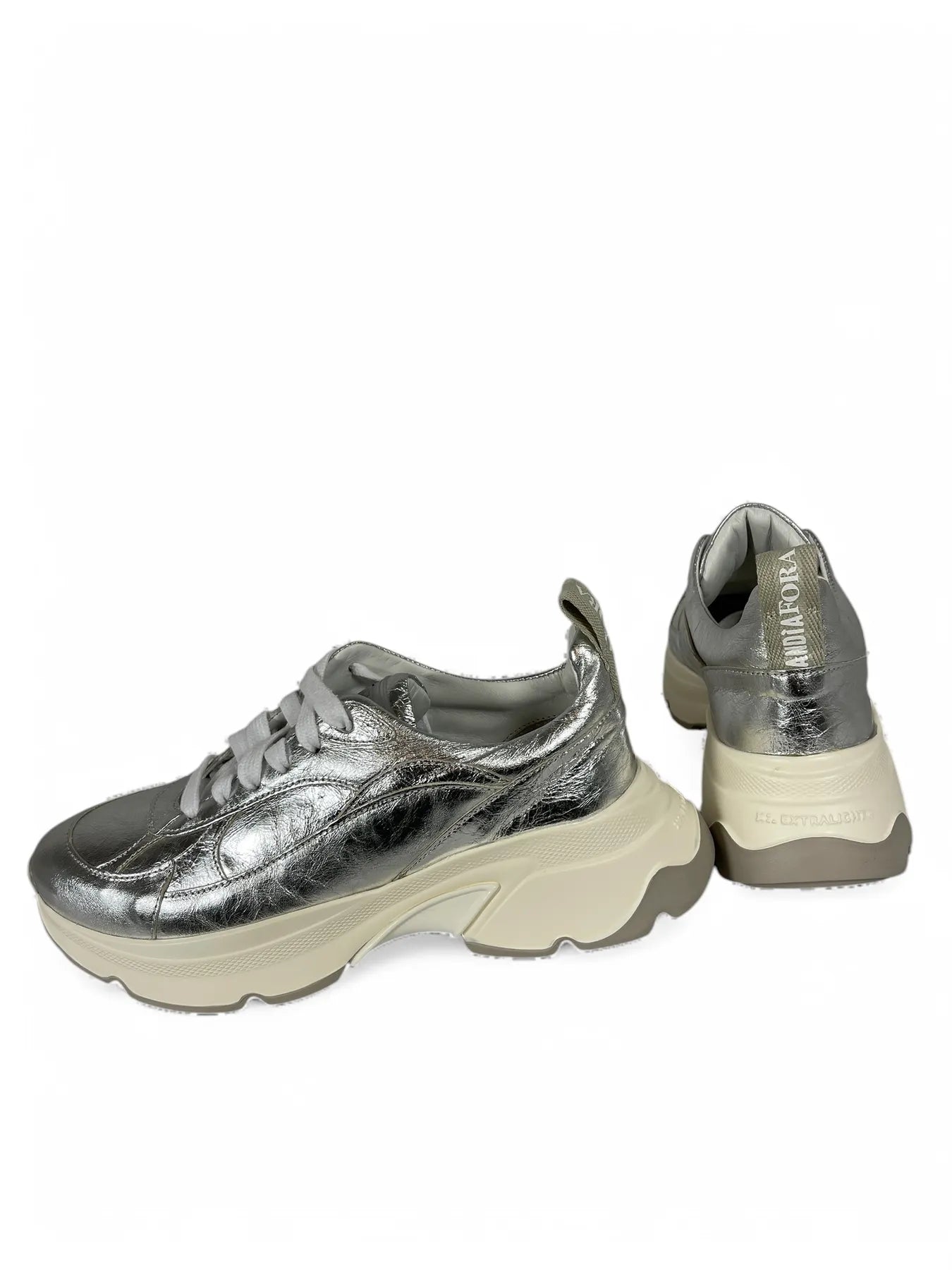 ANDIA FORA DOVER - BIG RUN UNI CHAMPION DAMEN SNEAKER SILBER.
