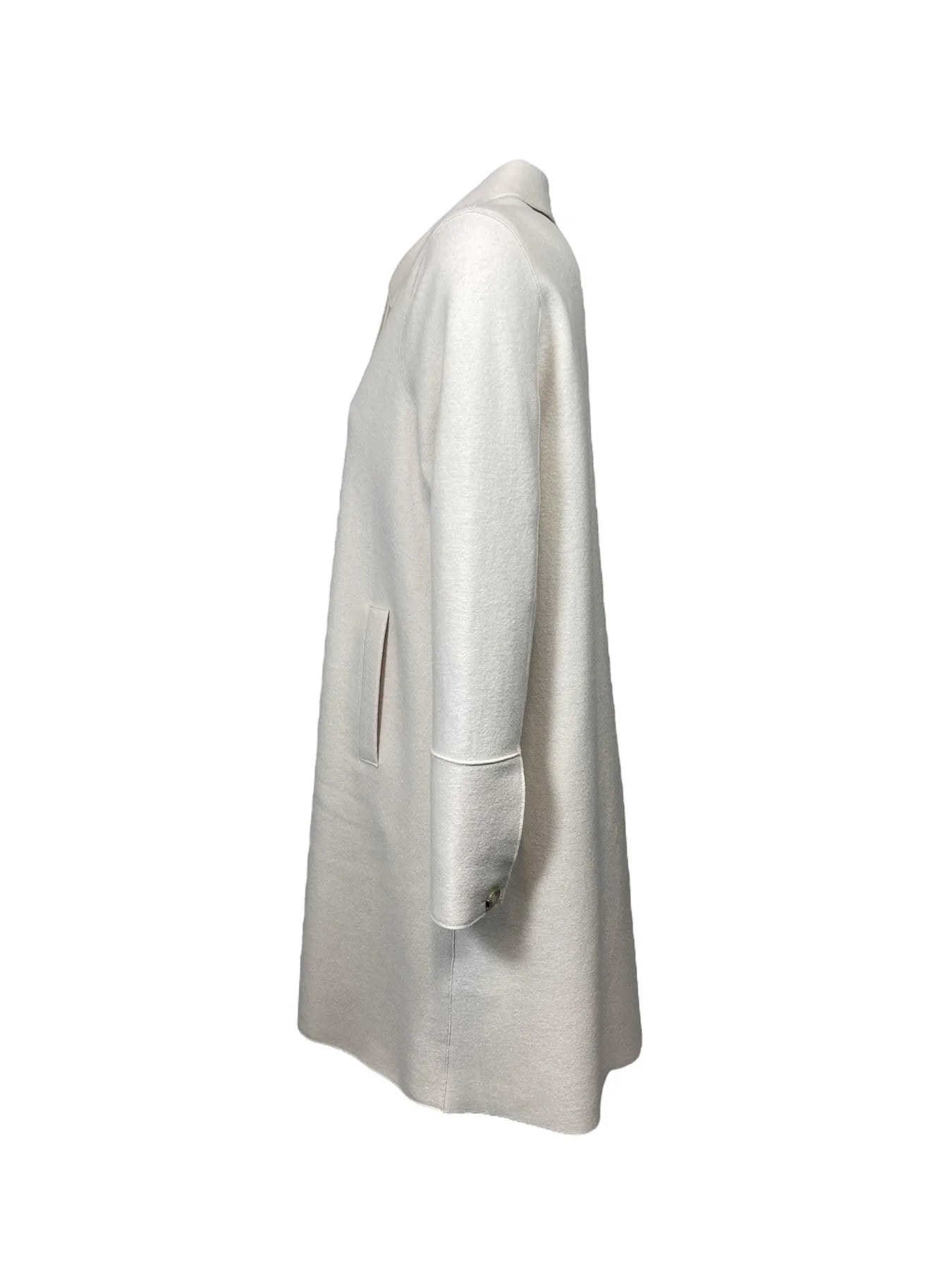 OAKWOOD AGATA 65063 DAMEN WOLLMANTEL WOLLWEIß