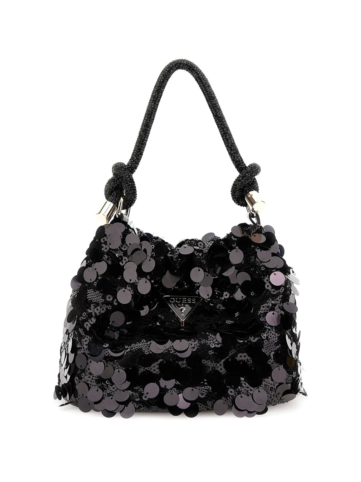 GUESS HWEG95 38750 Mini Beuteltasche Strass Pailletten