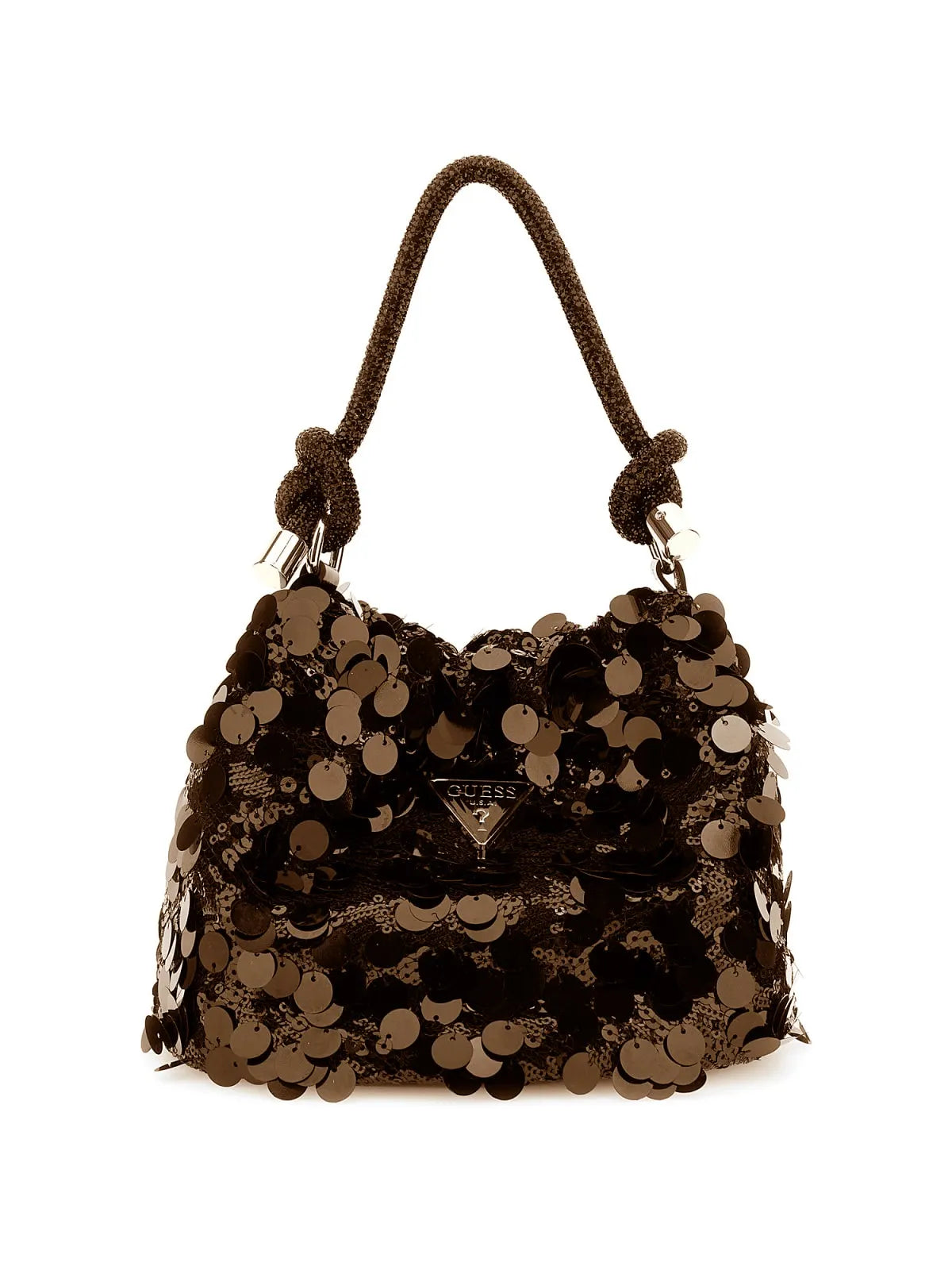 GUESS HWEG95 38750 Mini Beuteltasche Strass Pailletten