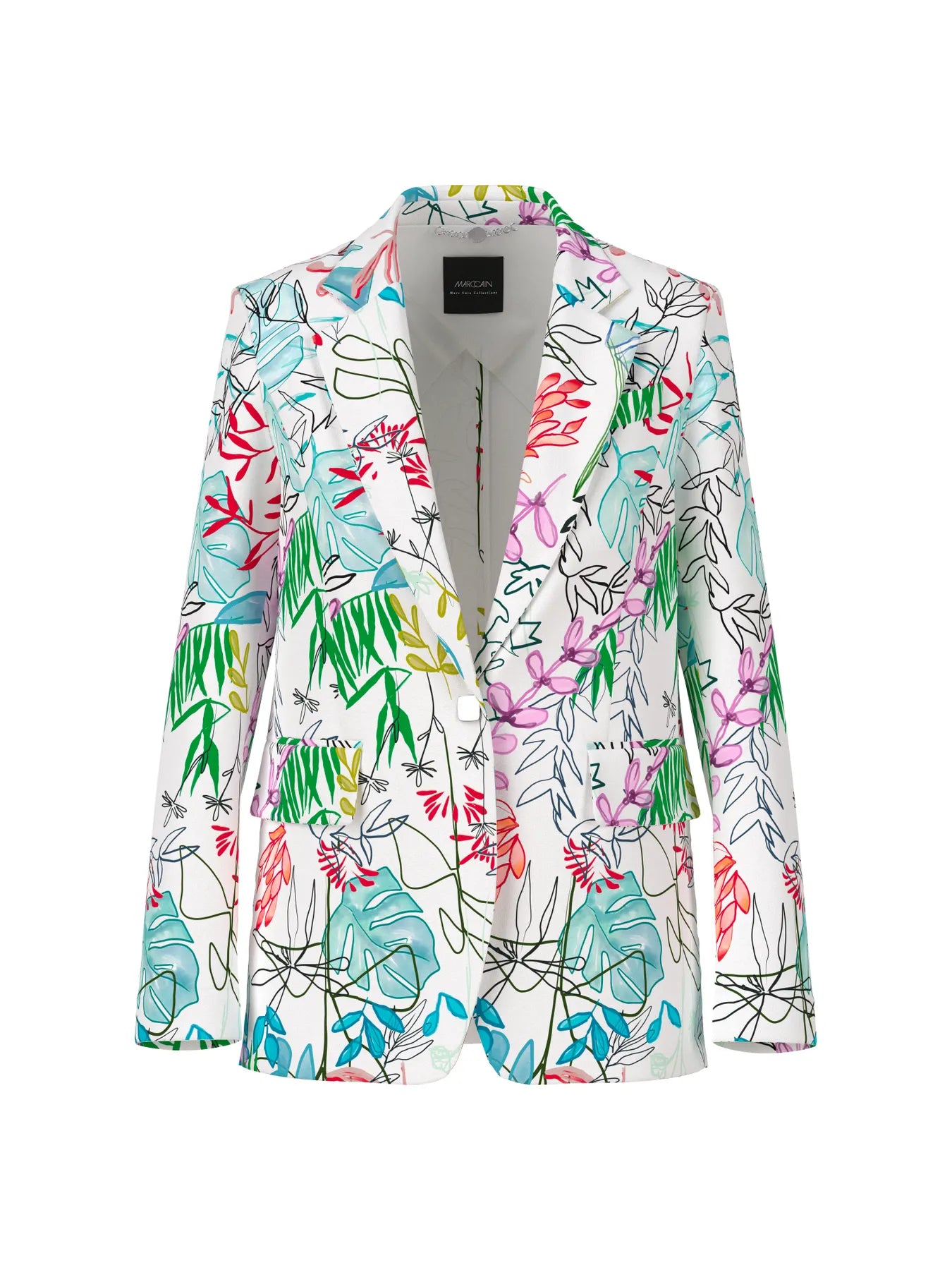 MARC CAIN YC 34.32 W64 Blazer Weiß/Grün/Rot