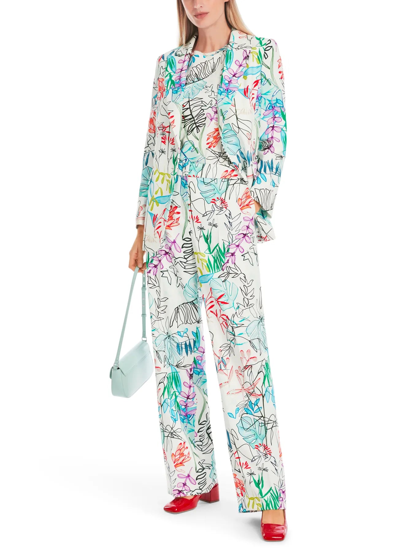 MARC CAIN YC 34.32 W64 Blazer Weiß/Grün/Rot