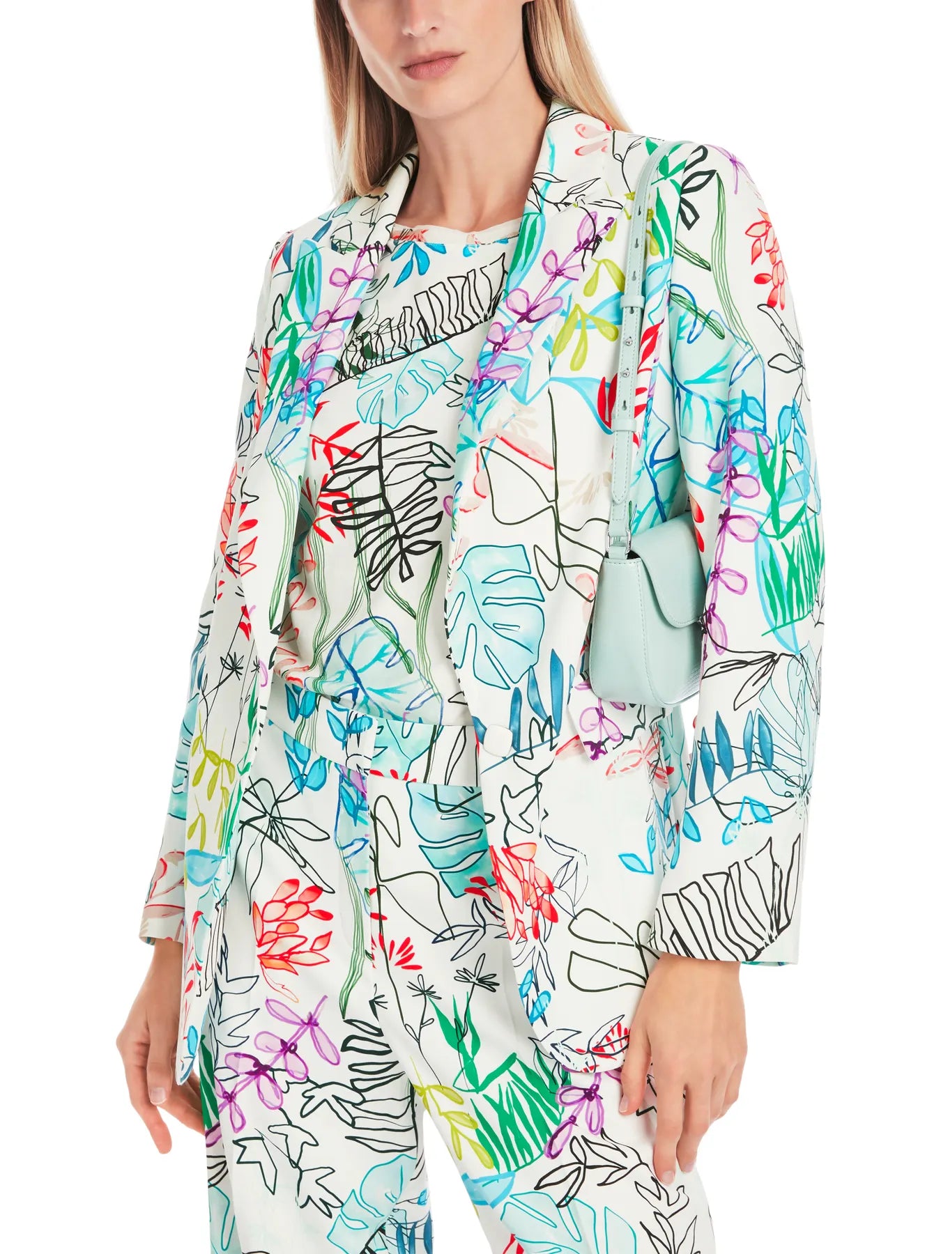 MARC CAIN YC 34.32 W64 Blazer Weiß/Grün/Rot