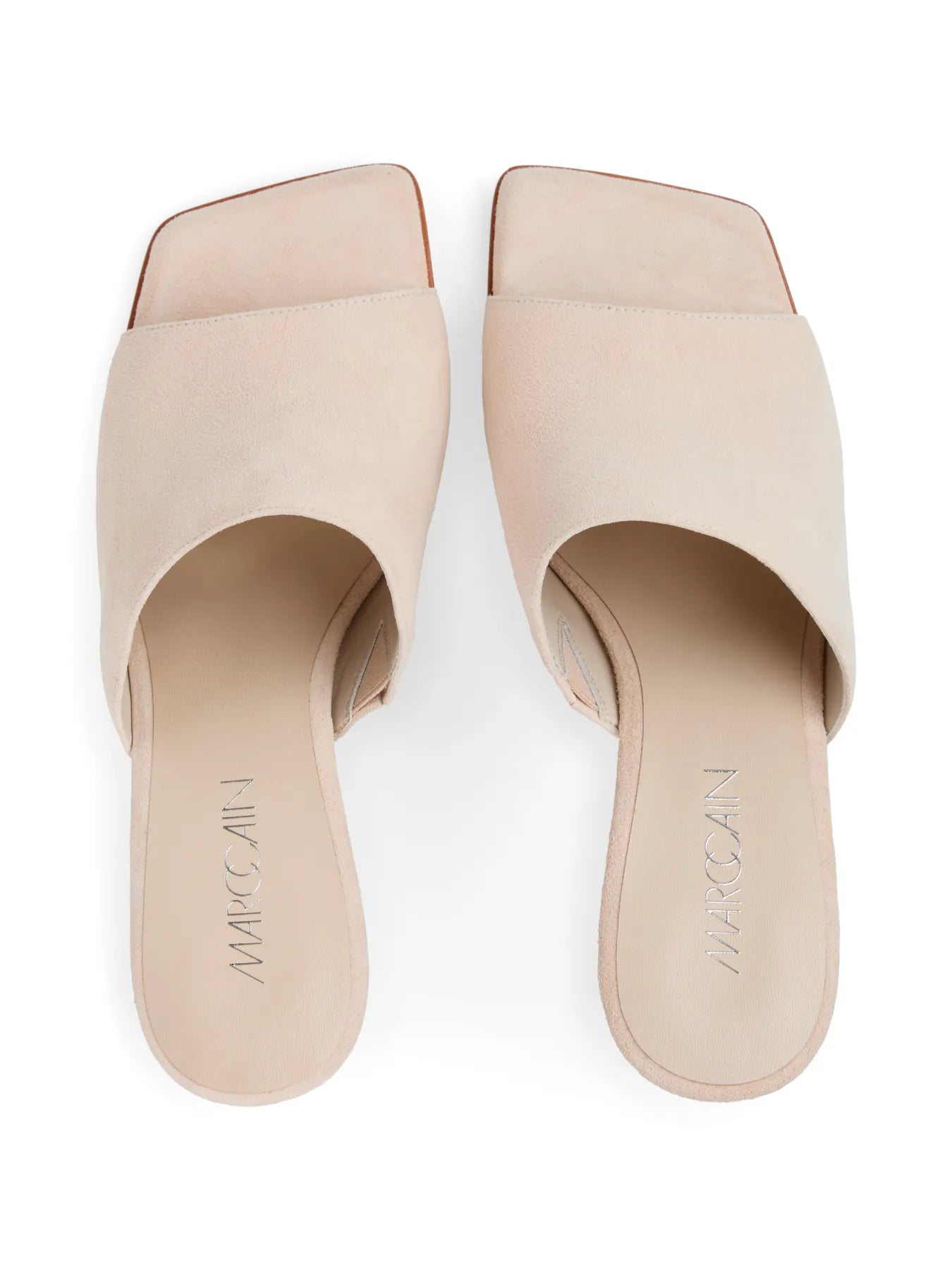 MARC CAIN 
                
                                            YC SQ.01 L28 Pantolette Suede Keilabsatz Weiß