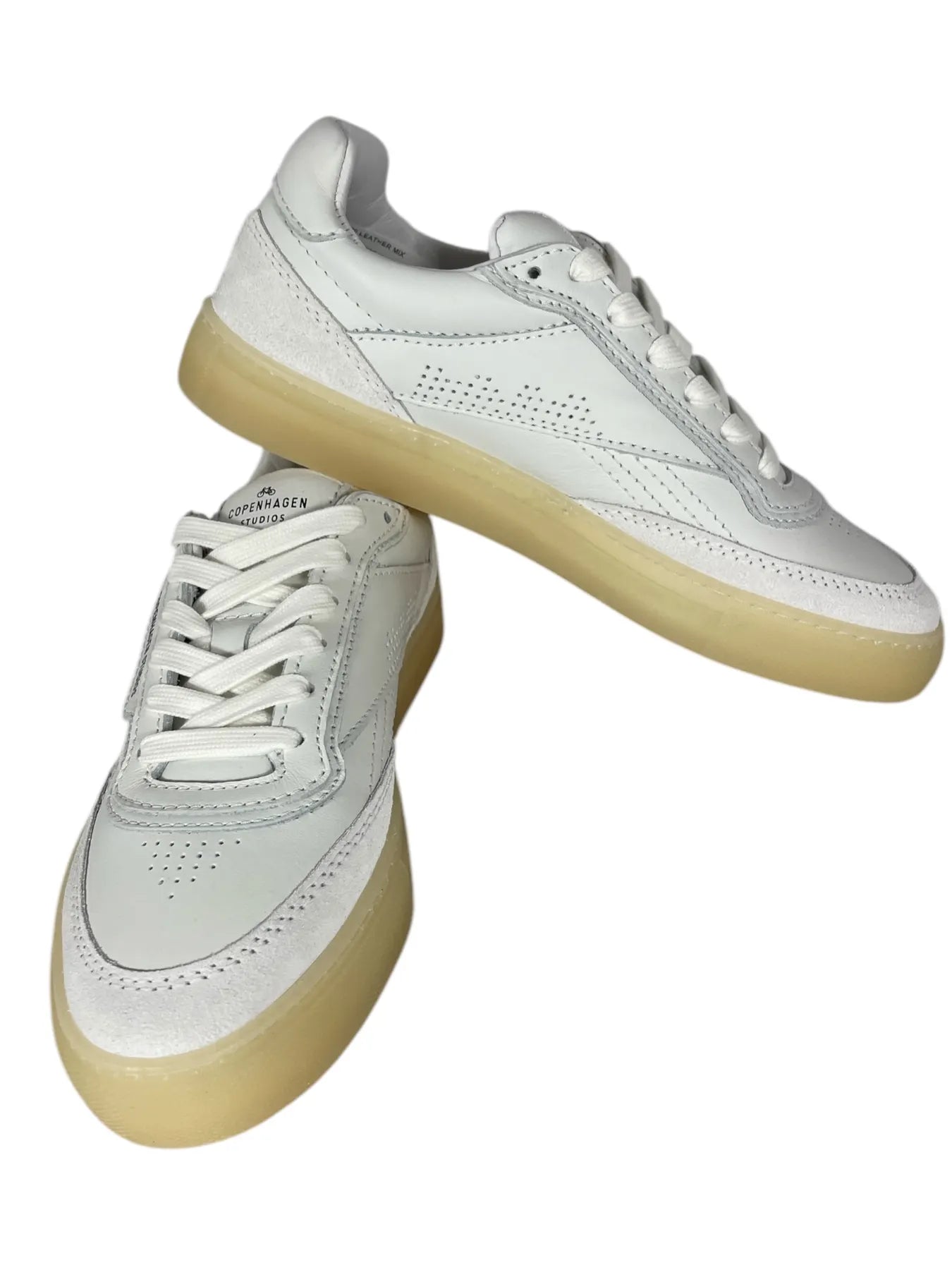 COPENHAGEN CPH90 LEATHER MIX DAMEN SNEAKER WHITE/CREAM