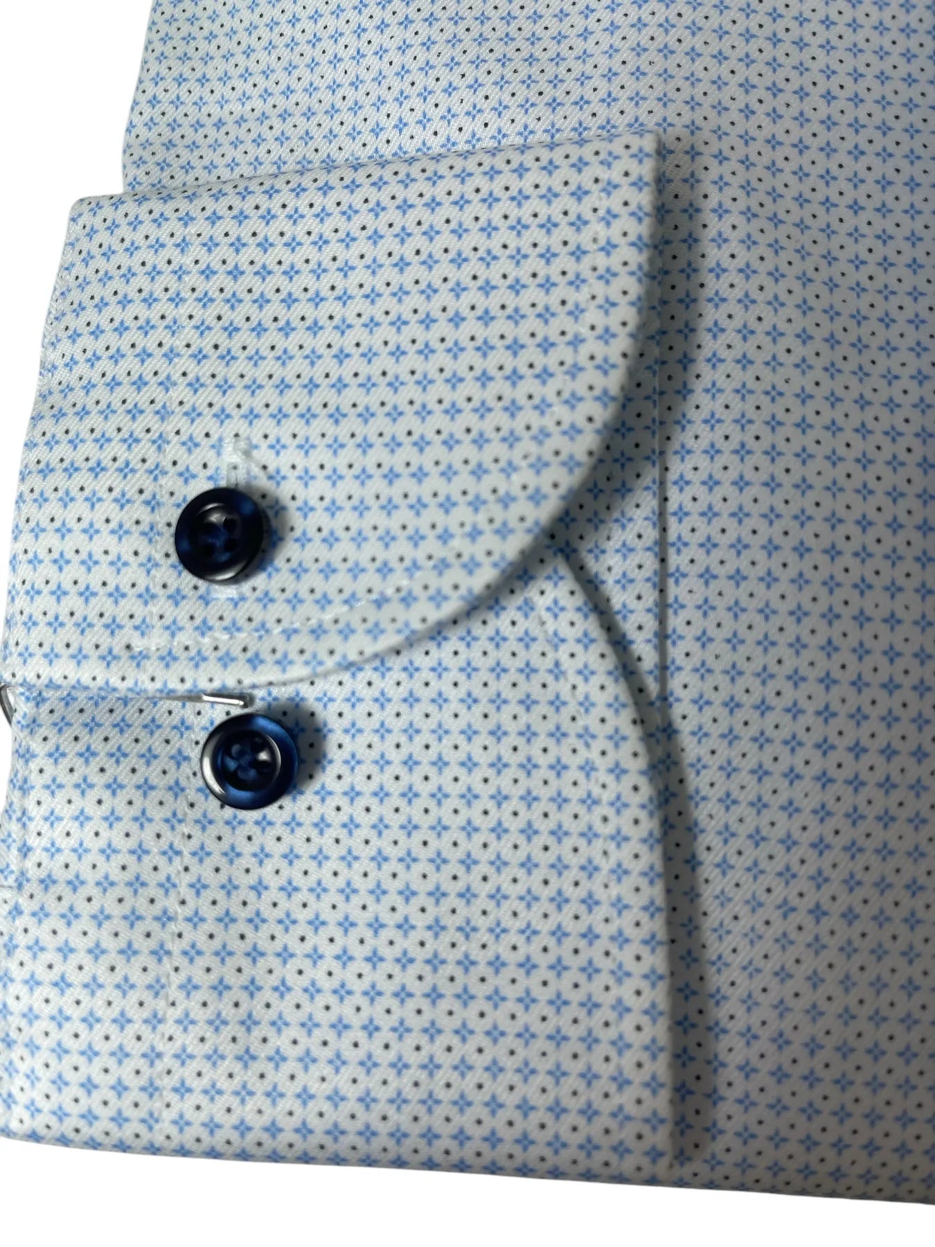 fakts 6336 Shirt Slim Fit Leisure Herren Hemd blue light minimal