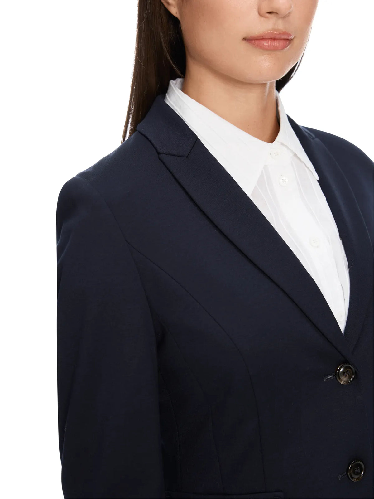 MARC CAIN +E 34.10 J24 Leichter Blazer aus feinem Jersey midnight blue 395