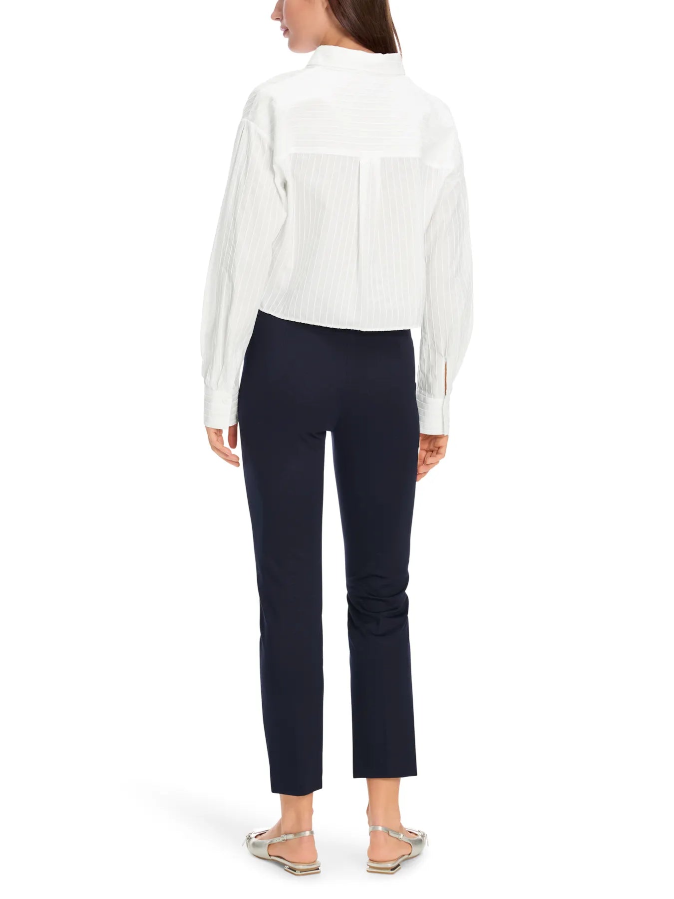 MARC CAIN +E 81.23 J24 7/8 Hose aus feinem Jersey dunkelblau midnight blue 395