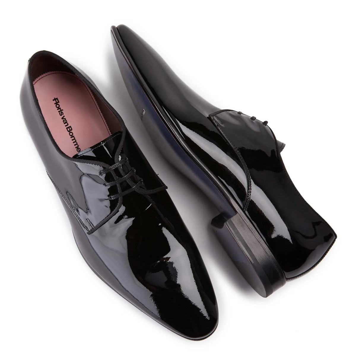 Floris van Bommel 14338 HERREN BUSINESS SCHUHE P8001 LACKLEDER SCHWARZ BLACK PATENT 00