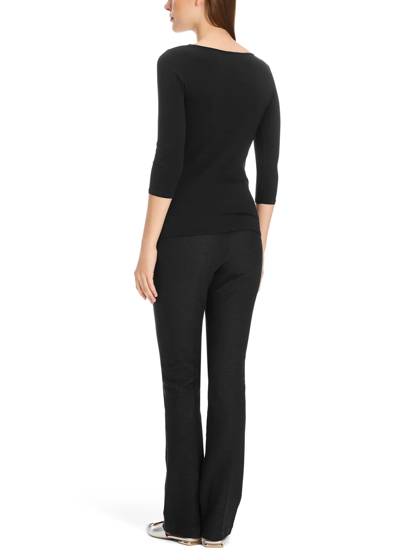 MARC CAIN +E 48.12 J03 Hauchzartes Longsleeve schwarz black 900