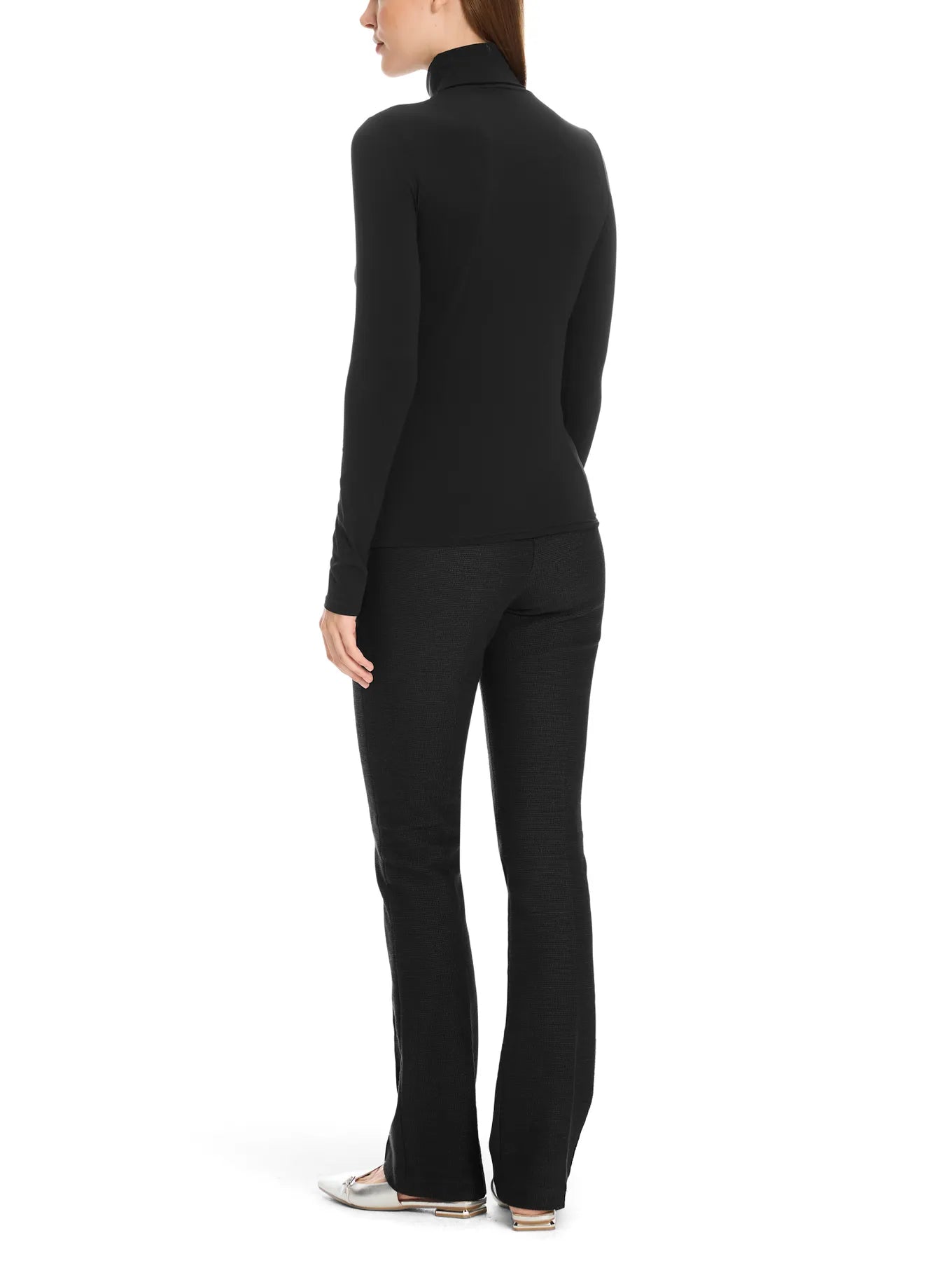 MARC CAIN +E 48.54 J03 Zarter Rollkragenpullover Schwarz black 900