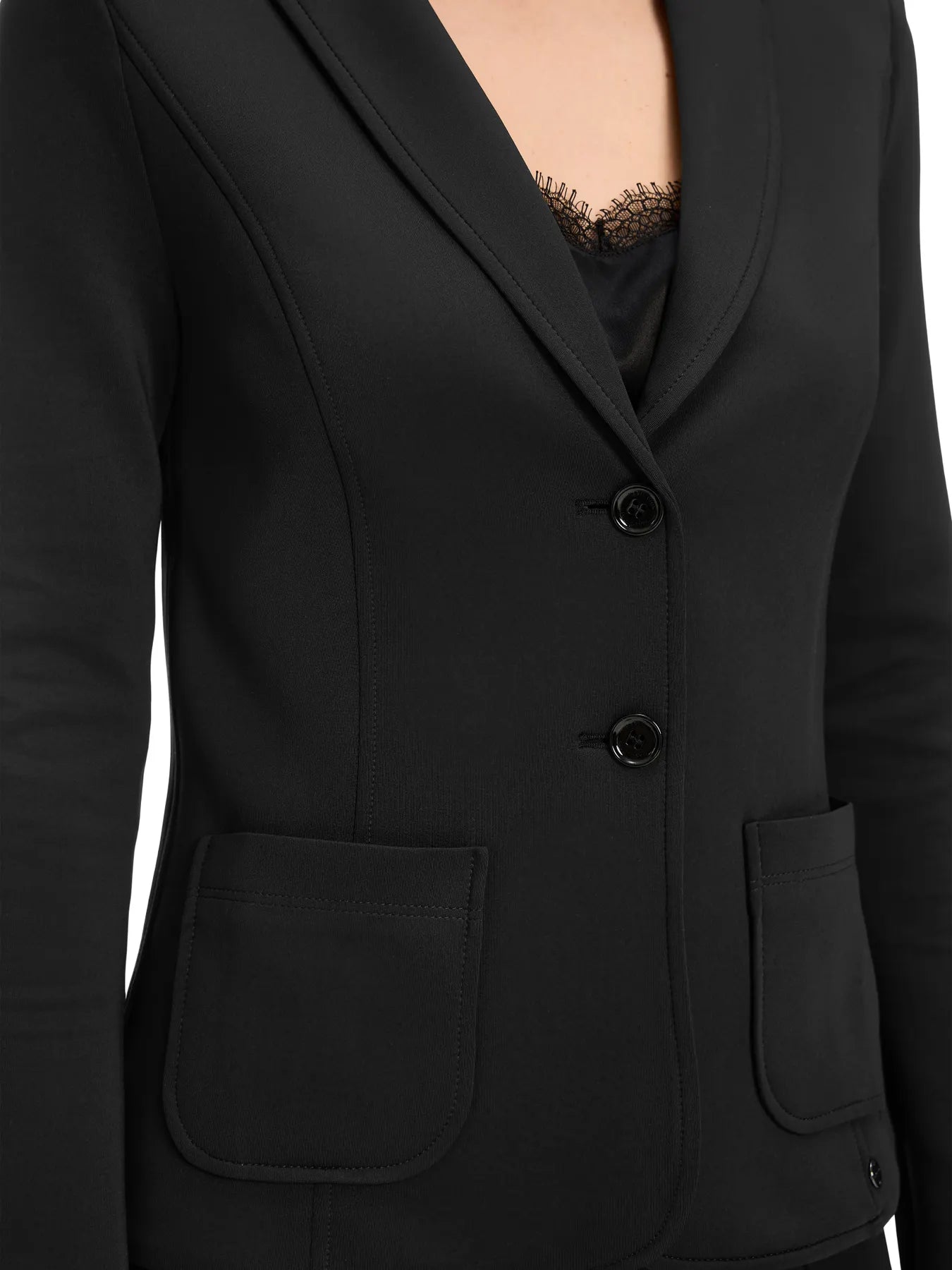 MARC CAIN 
                
                                            +E 34.02 J35 Blazer mit aufgesetzten Taschen Schwarz