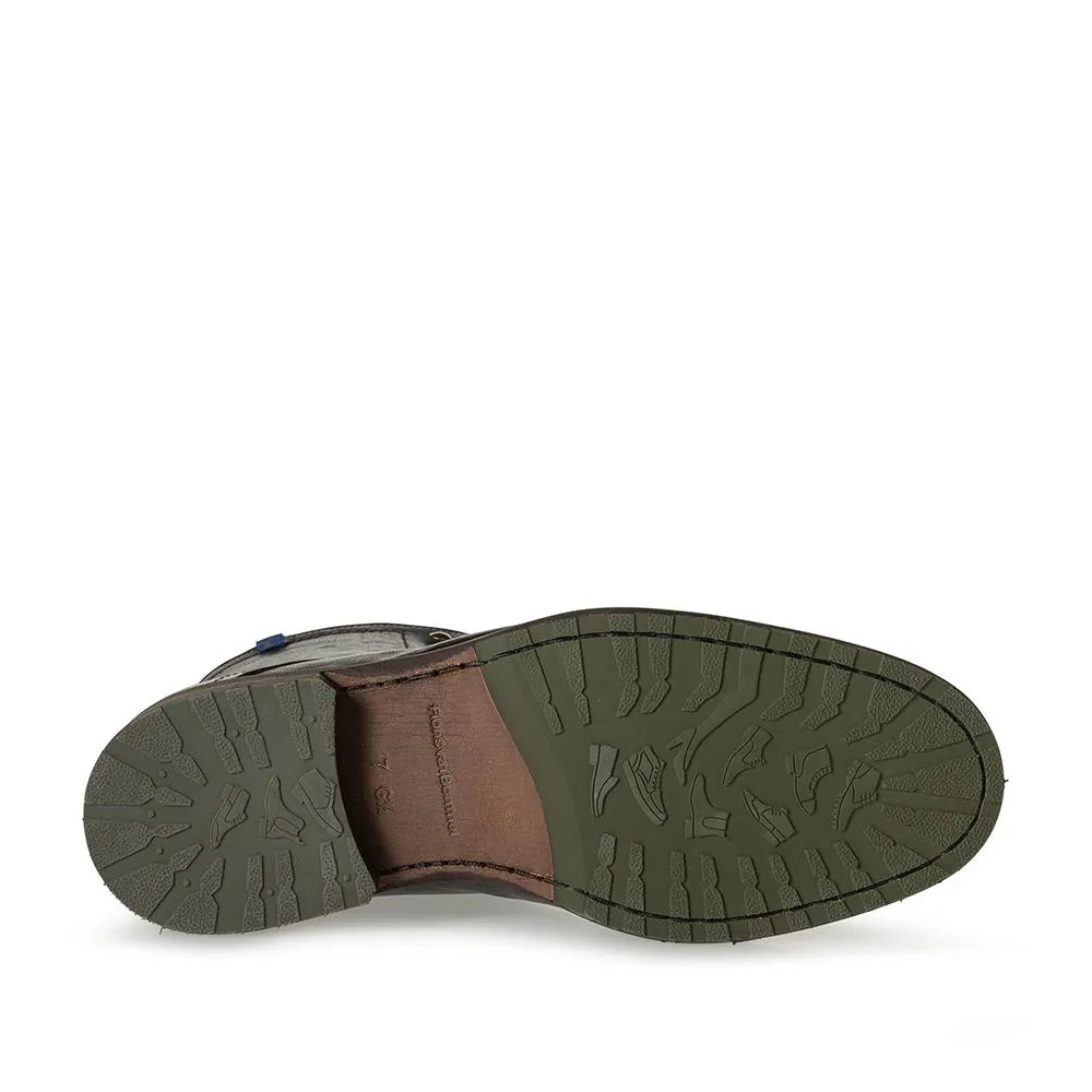 VAN BOMMEL 80011 Ferri 01.29 Herren Schnürstiefel Schnürboots Lammfell Black Schwarz