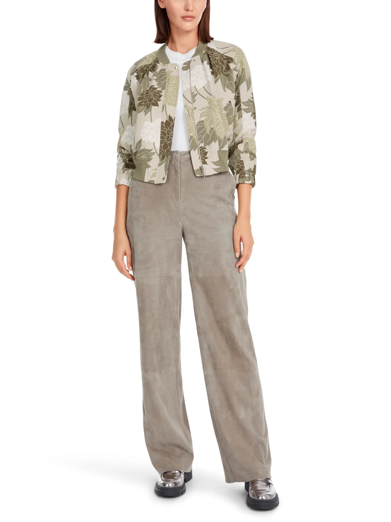 MARC CAIN 
                
                                            YC 31.08 W16  Jacke im Blüten-Dessin deep pearl