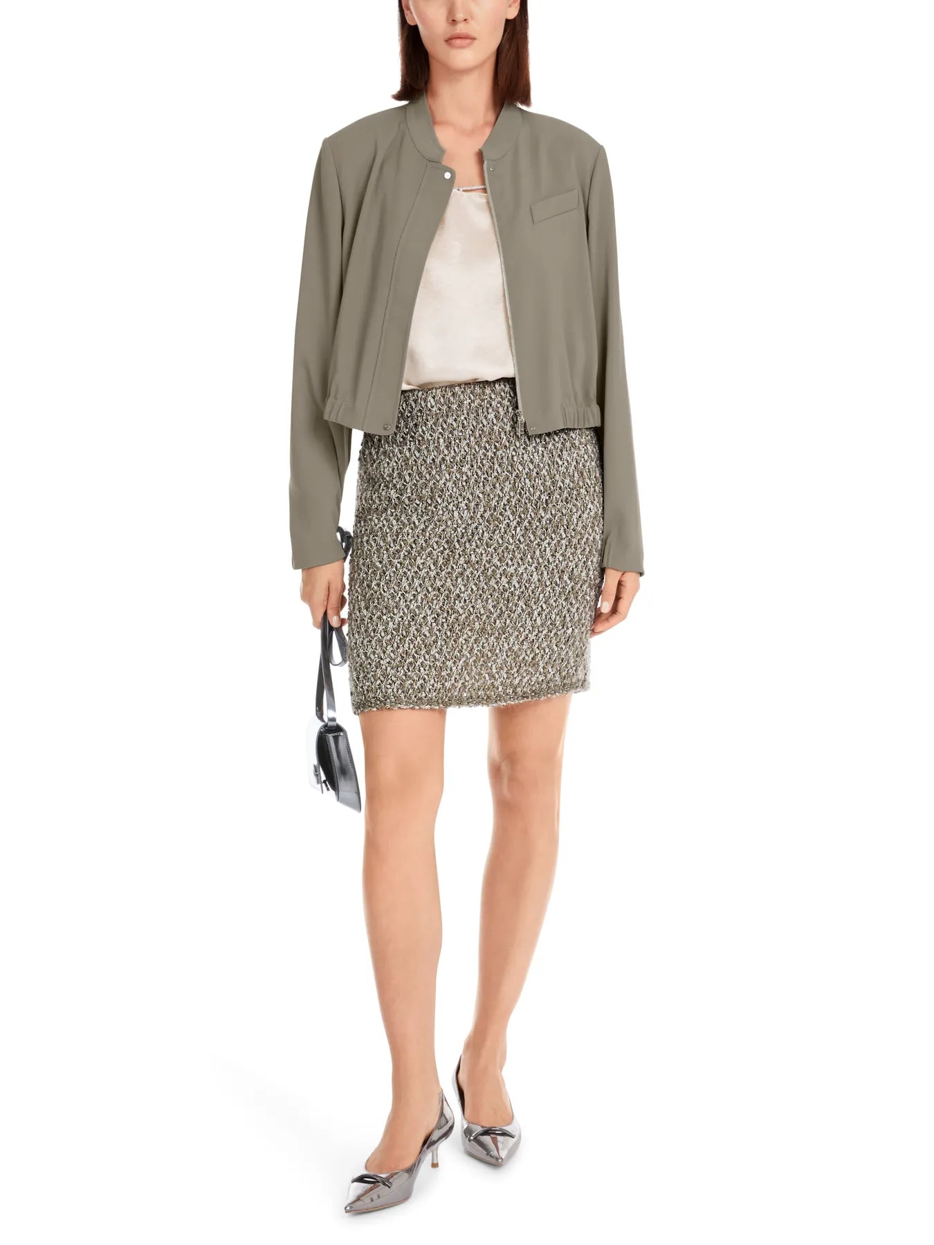 MARC CAIN 
                
                                            YC 31.12 W56 Weich fließende Blouson-Jacke sage powder grün