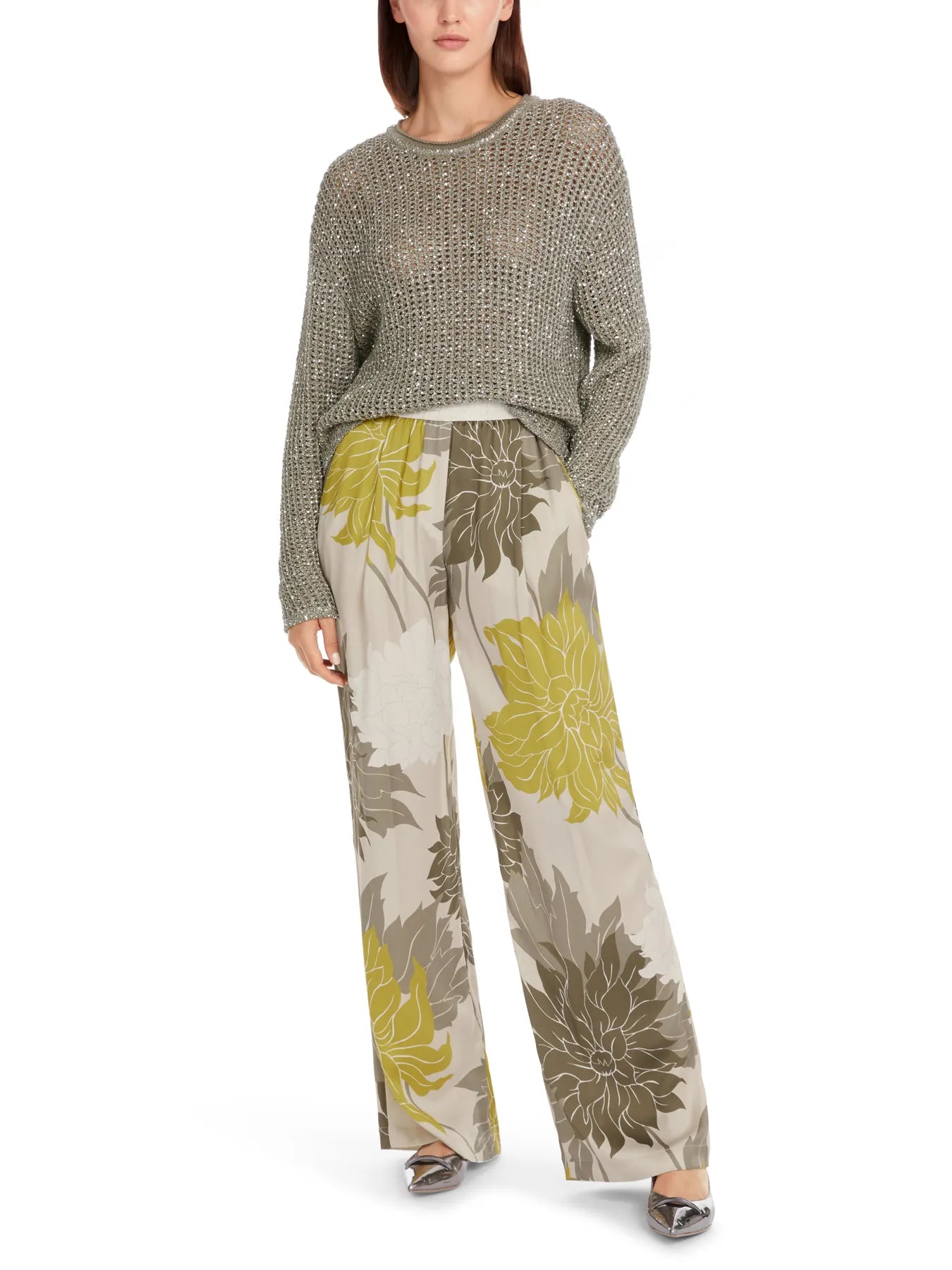 MARC CAIN 
                
                                            YC 41.14 M33 Luftiger Pullover Knitted in Germany 
                
                    Damen Pullover sage powder