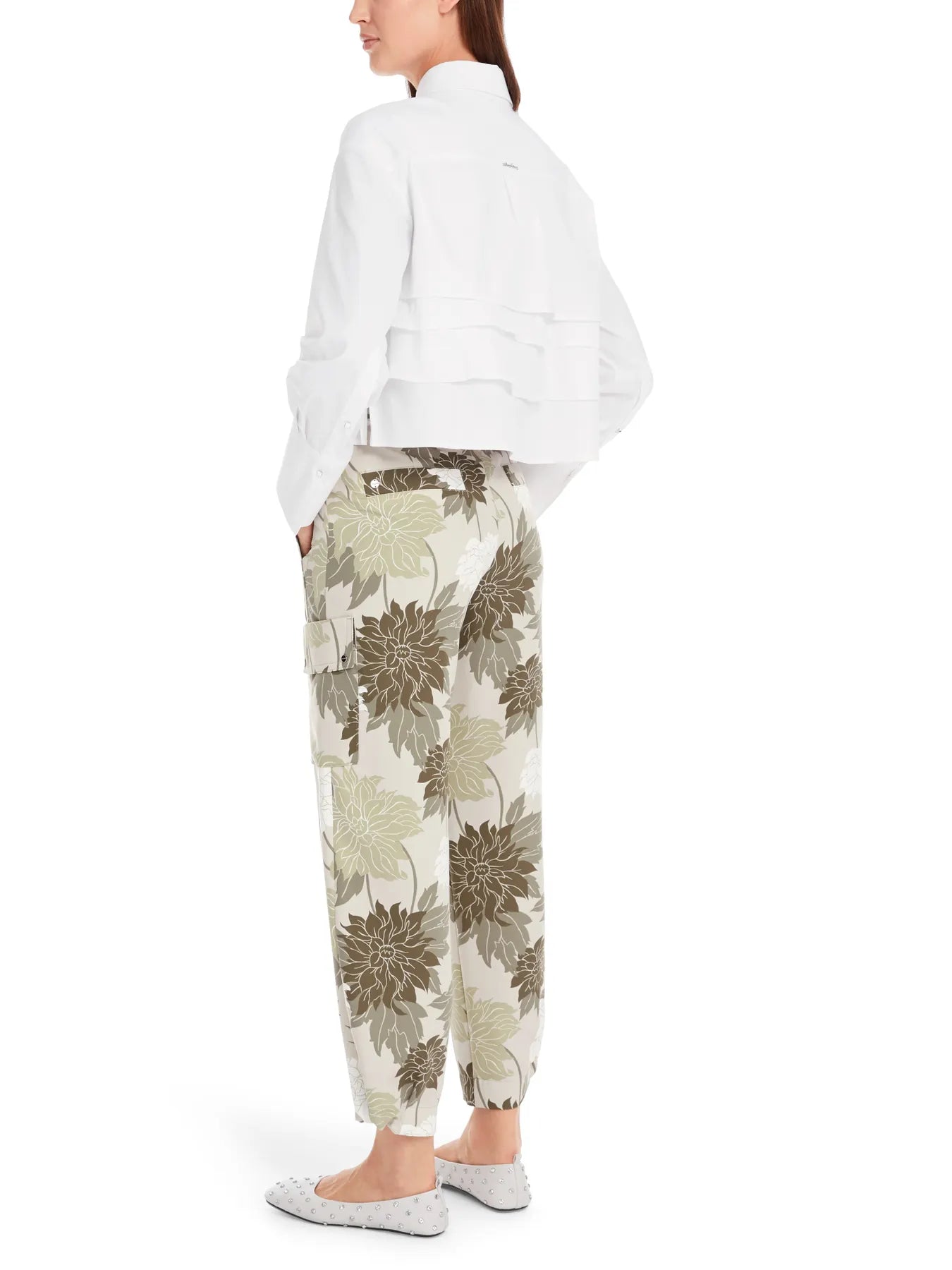 MARC CAIN 
                
                                            YC 51.16 W93 Bluse mit Volants white