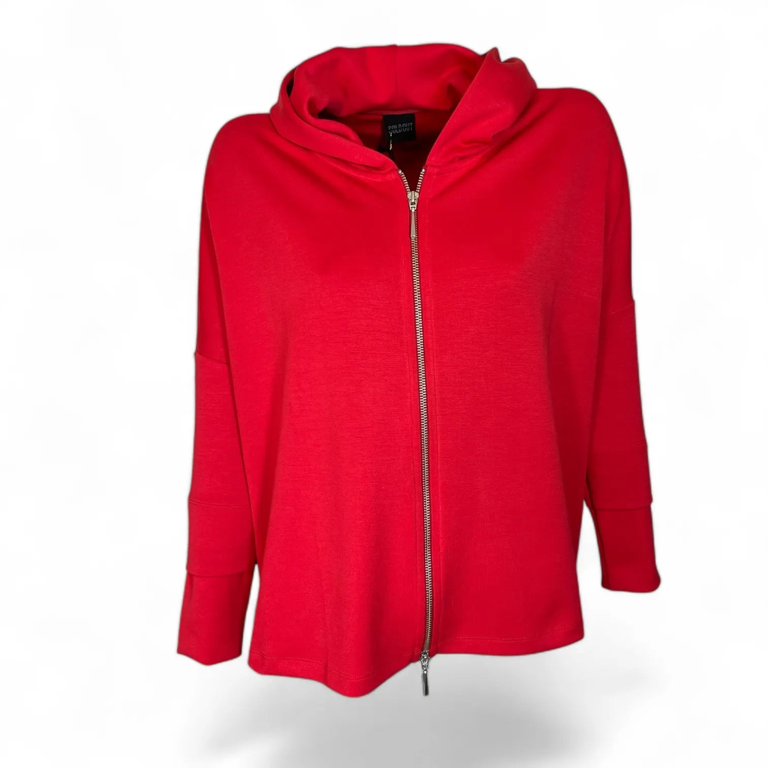 SOLDOUT - S527 2050 DAMEN ZIP SWEATSHIRT HOODIE JACKE TOMATO ROT.