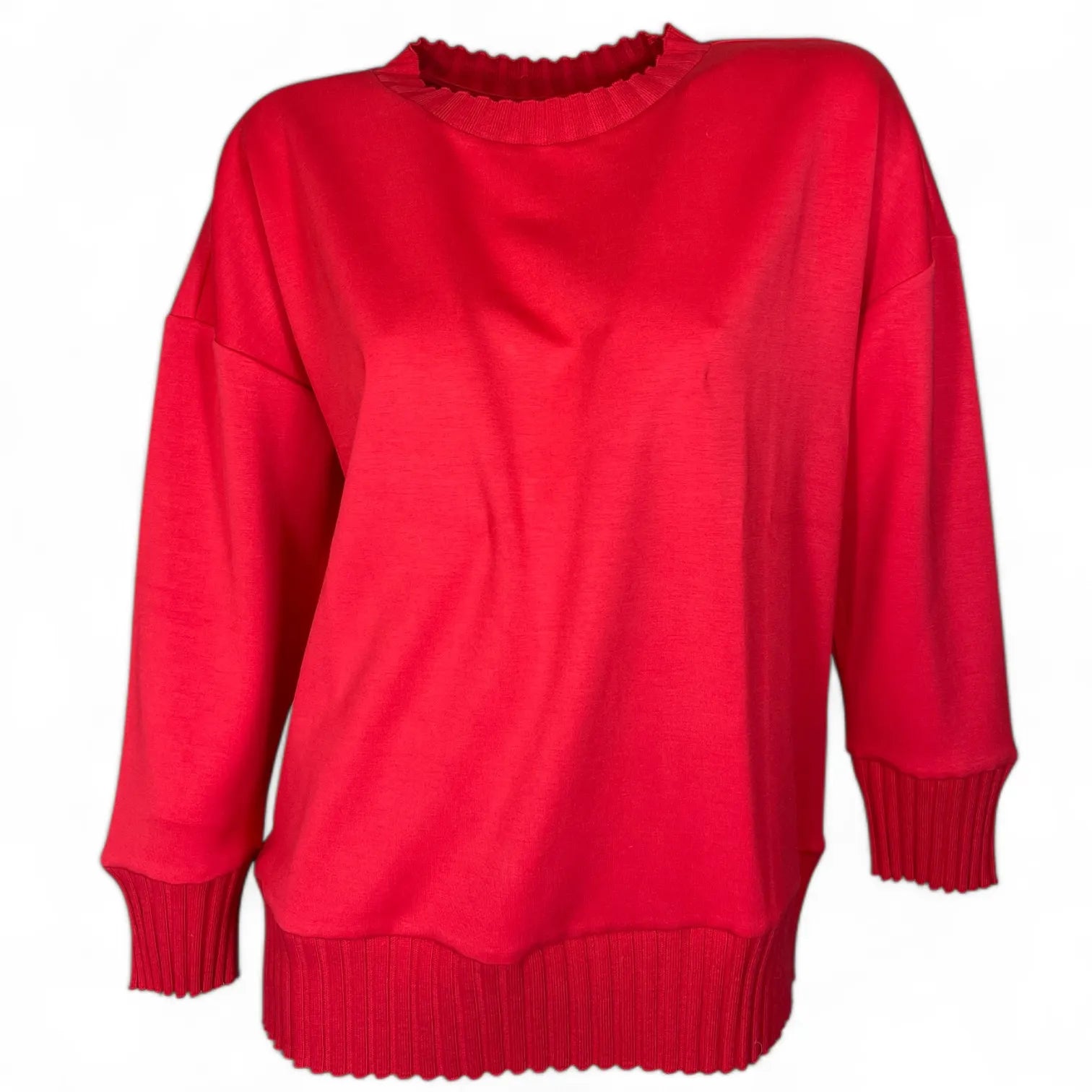 SOLDOUT - S531 2050 DAMEN SWEATSHIRT PULLOVER TOMATO ROT.