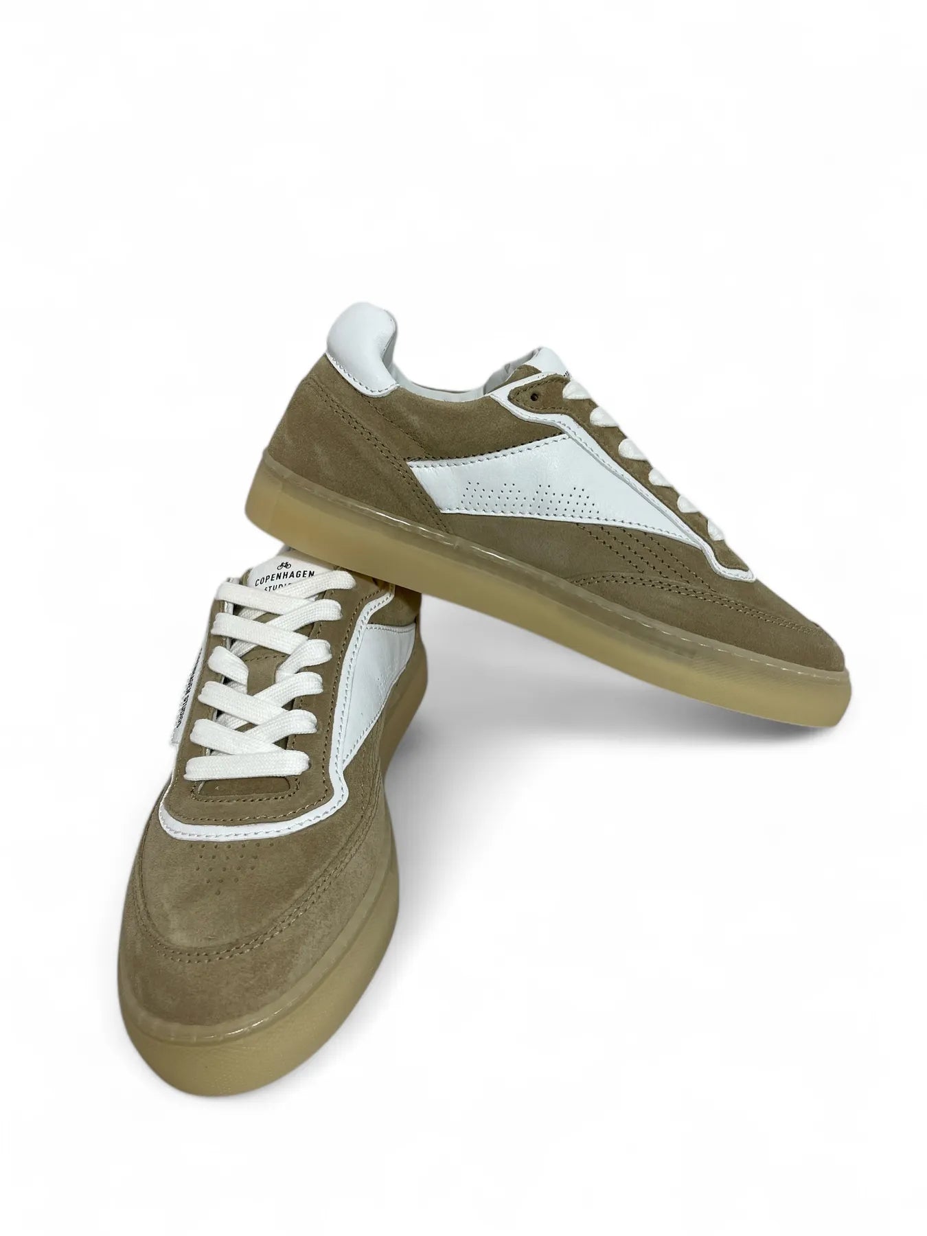 COPENHAGEN CPH90 LEATHER MIX  DAMEN SNEAKER SAND/WHITE