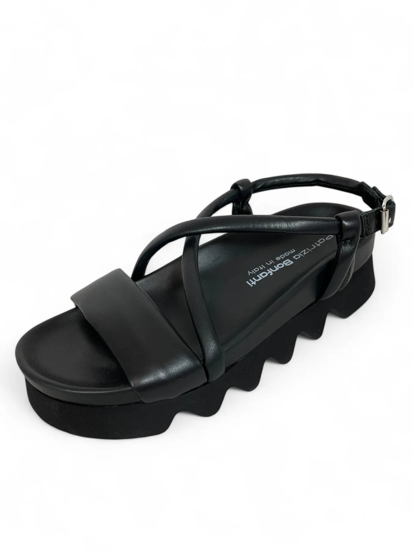 PATRIZIA BONFANTI JIL STRASS ONDE DREAMER DAMEN PLATEAU-SANDALETTE BLACK.