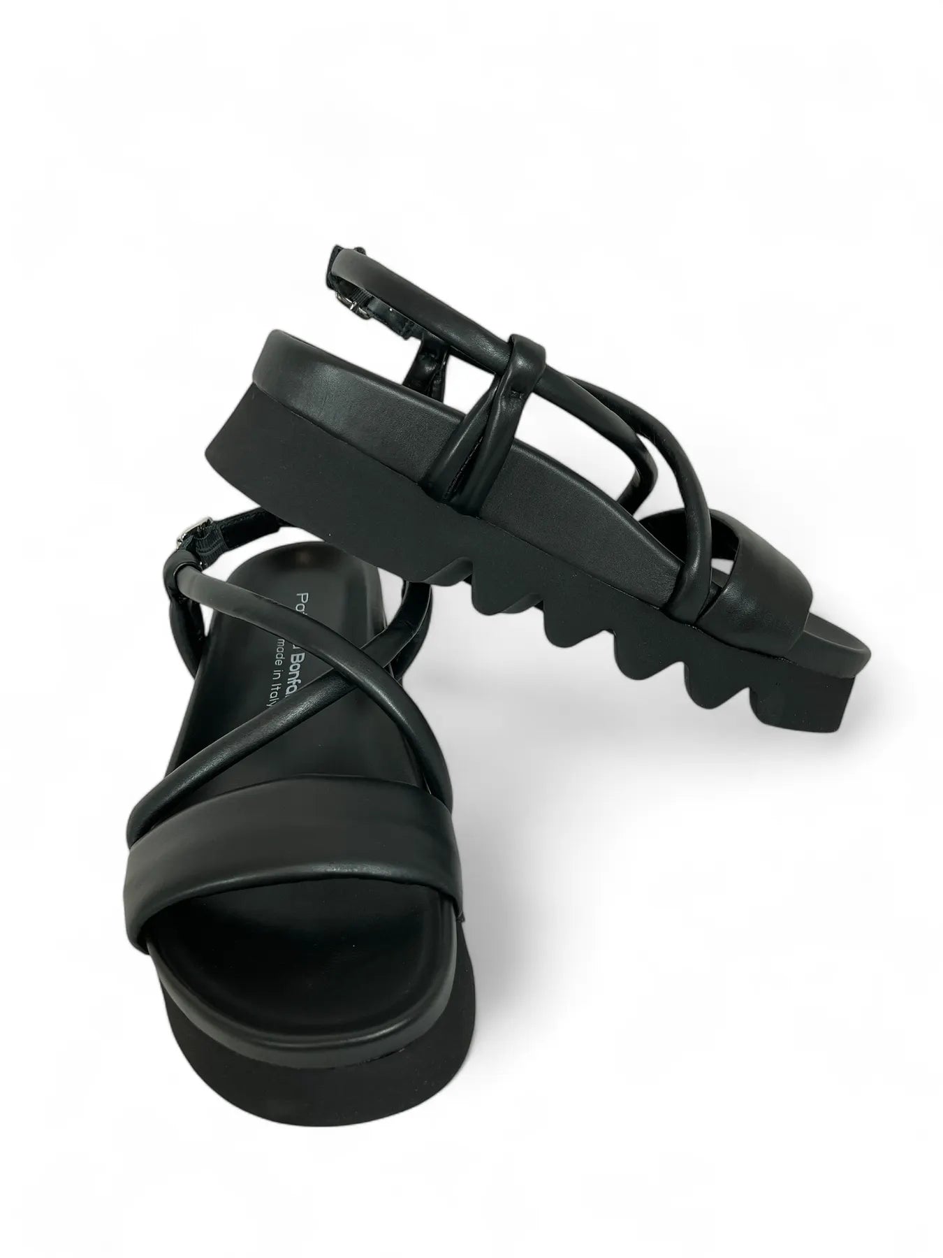 PATRIZIA BONFANTI JIL STRASS ONDE DREAMER DAMEN PLATEAU-SANDALETTE BLACK.