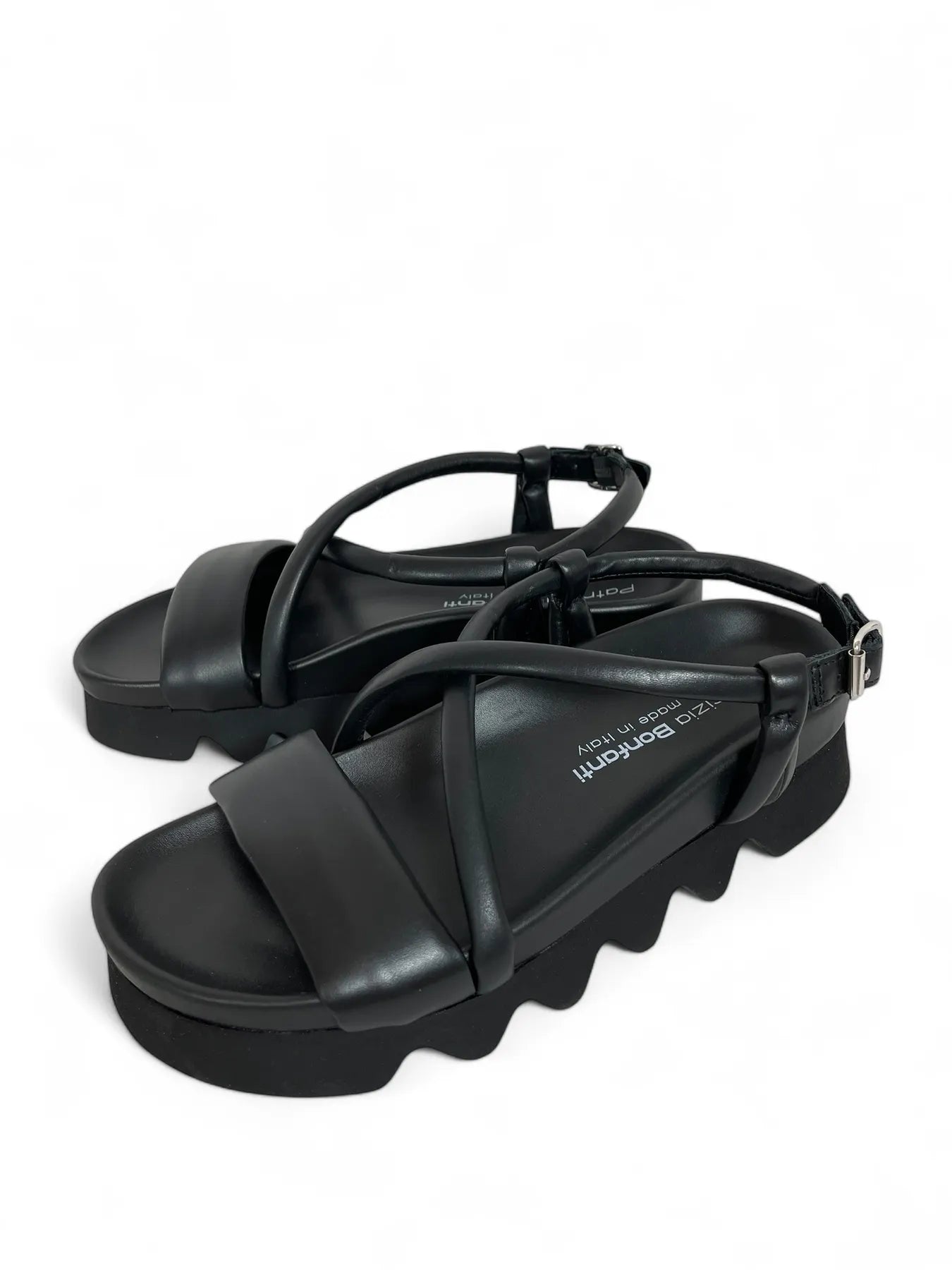 PATRIZIA BONFANTI JIL STRASS ONDE DREAMER DAMEN PLATEAU-SANDALETTE BLACK.
