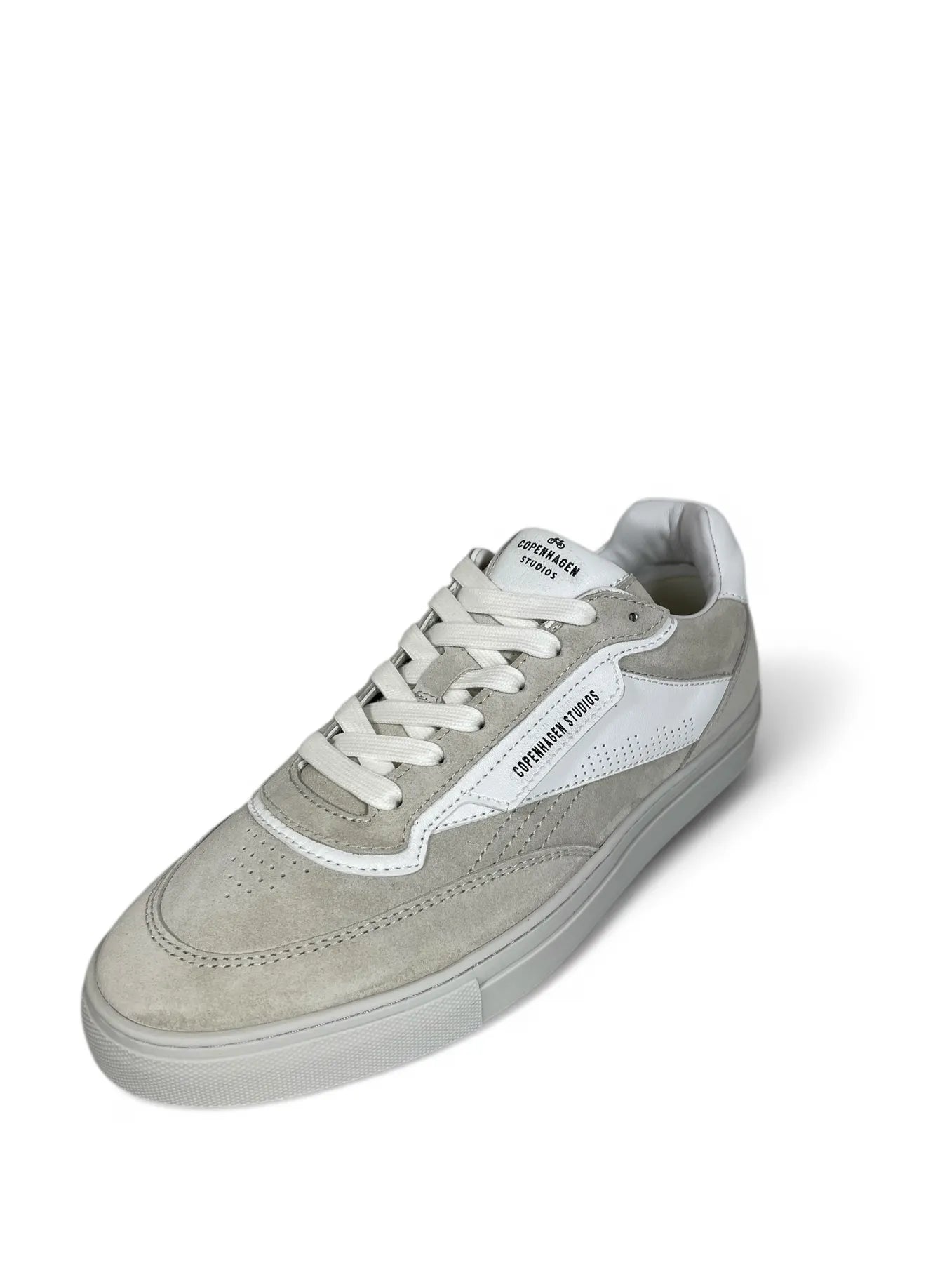COPENHAGEN - CPH90M LEATHER MIX SUEDE HERREN SNEAKERS LIGHT GREY/WHITE