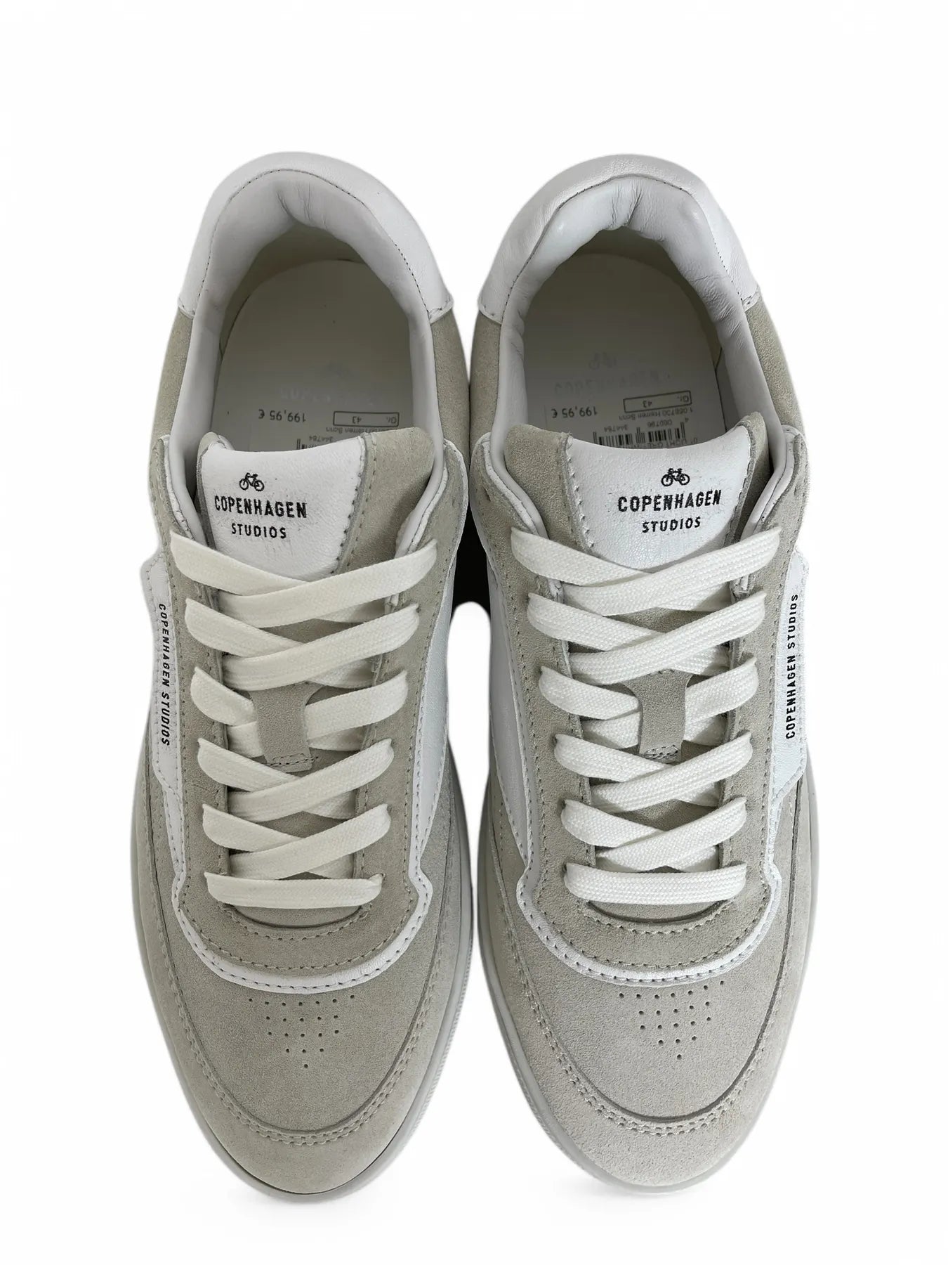 COPENHAGEN - CPH90M LEATHER MIX SUEDE HERREN SNEAKERS LIGHT GREY/WHITE