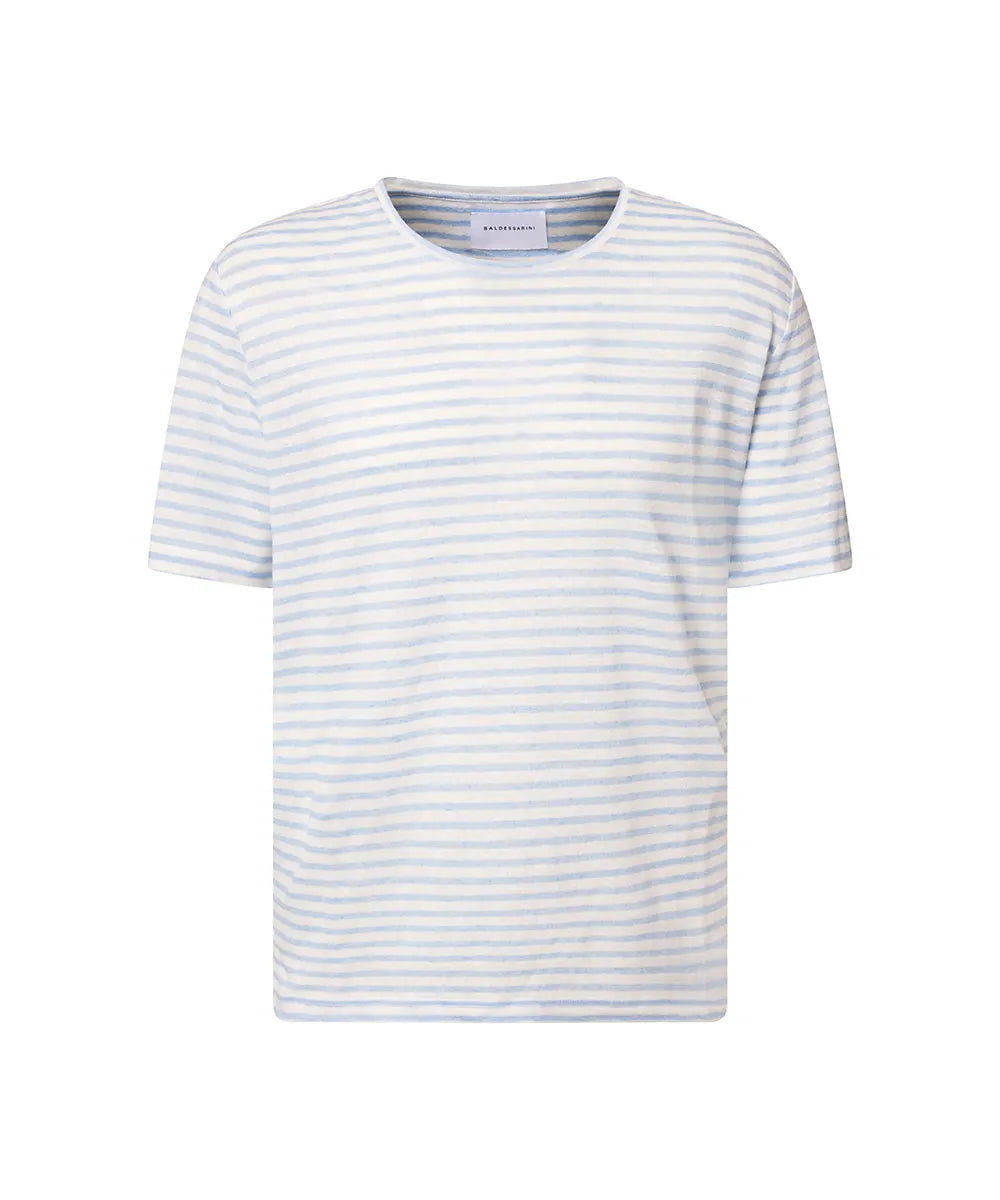 Baldessarini 
                
                                            B4 20080.5217 BLD-Tomaso-1 Leinen T-Shirt gestreift