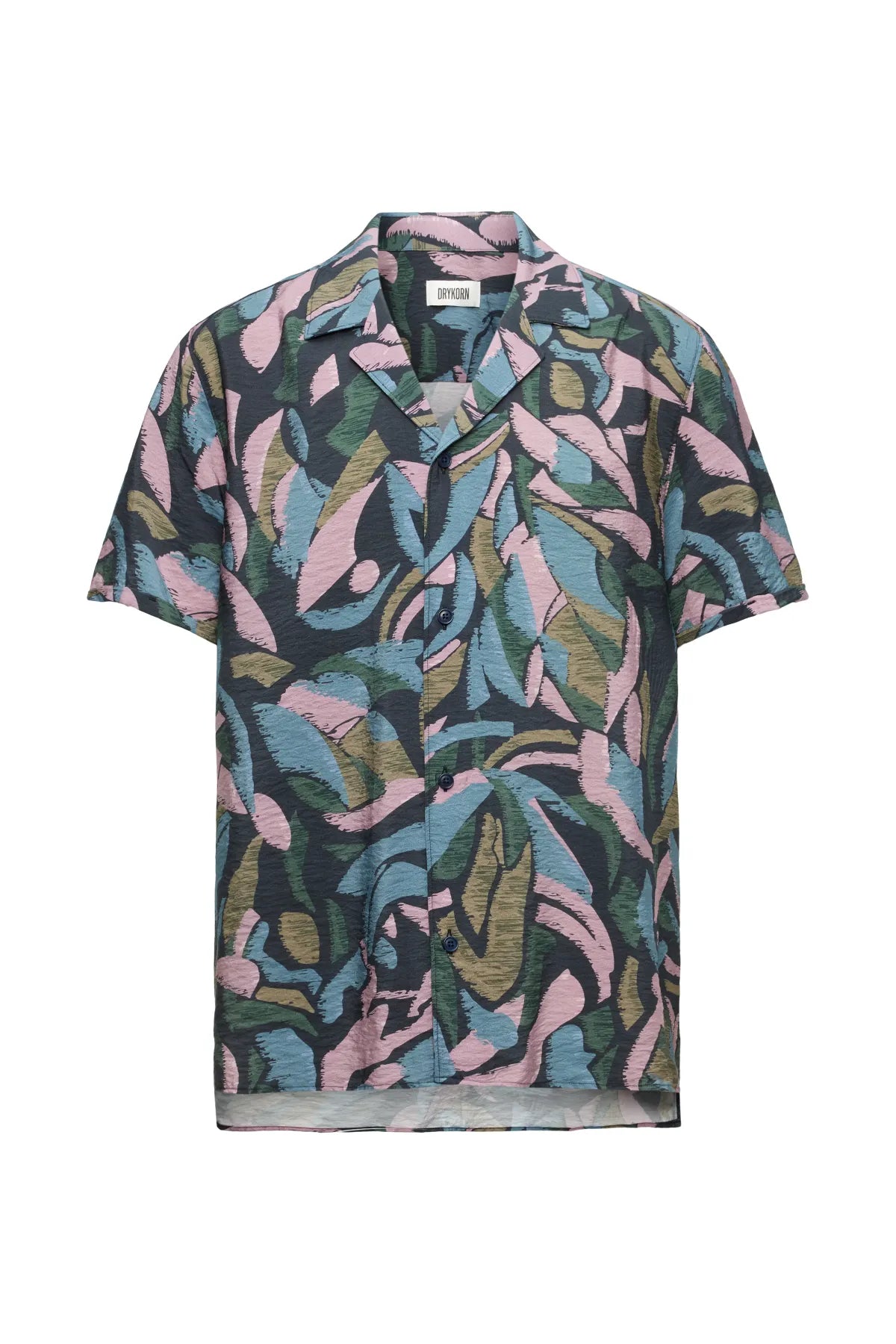 DRYKORN 152275 BIJAN_2 10 Kurzarm Hemd Lila 8702