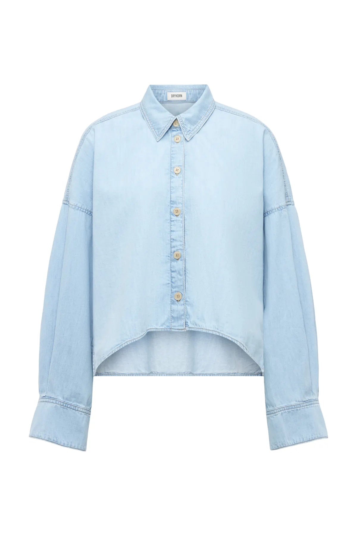 DRYKORN 260226 OSHIA 10 JEANSBLUSE BLAU 3700