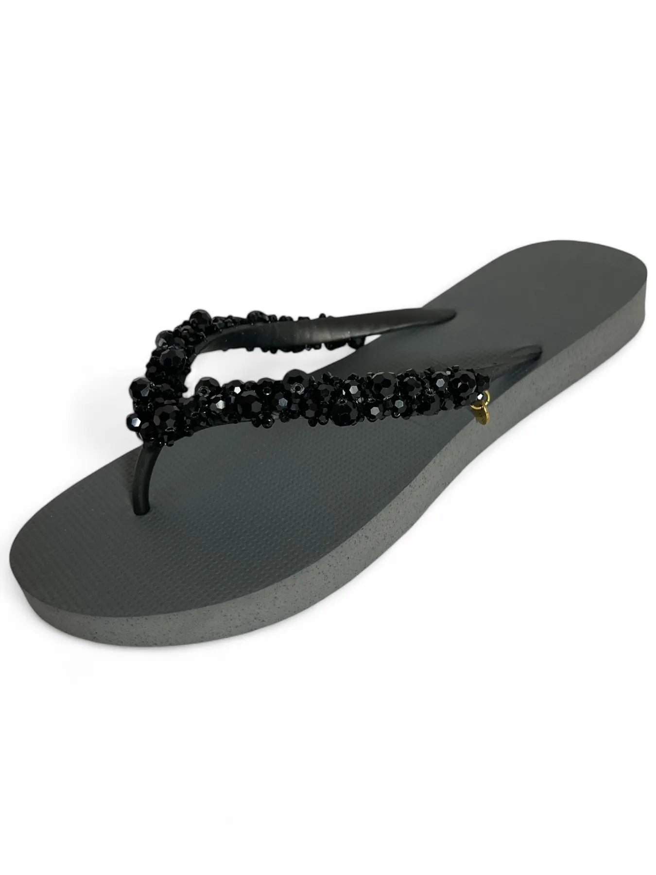 UZURII LIZZY SILVER Damen Luxury Zehentrenner Ziersteine