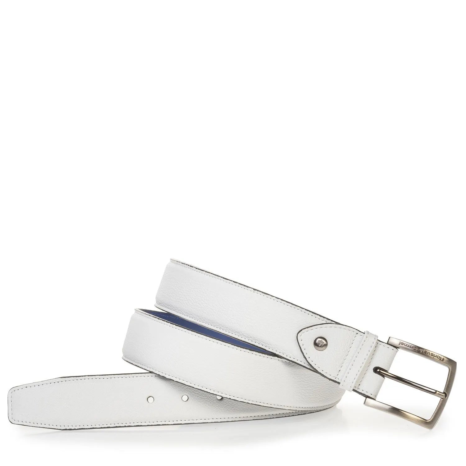 VAN BOMMEL CFM-10044-60-02 Herren Gürtel 63.65 De Belter 4 cm White