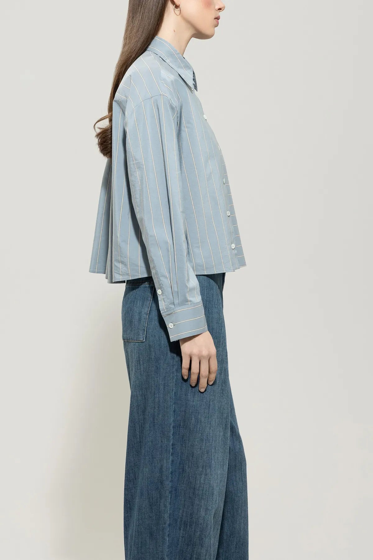 LUISA CERANO 228603/3776-0 Streifen Bluse Blau