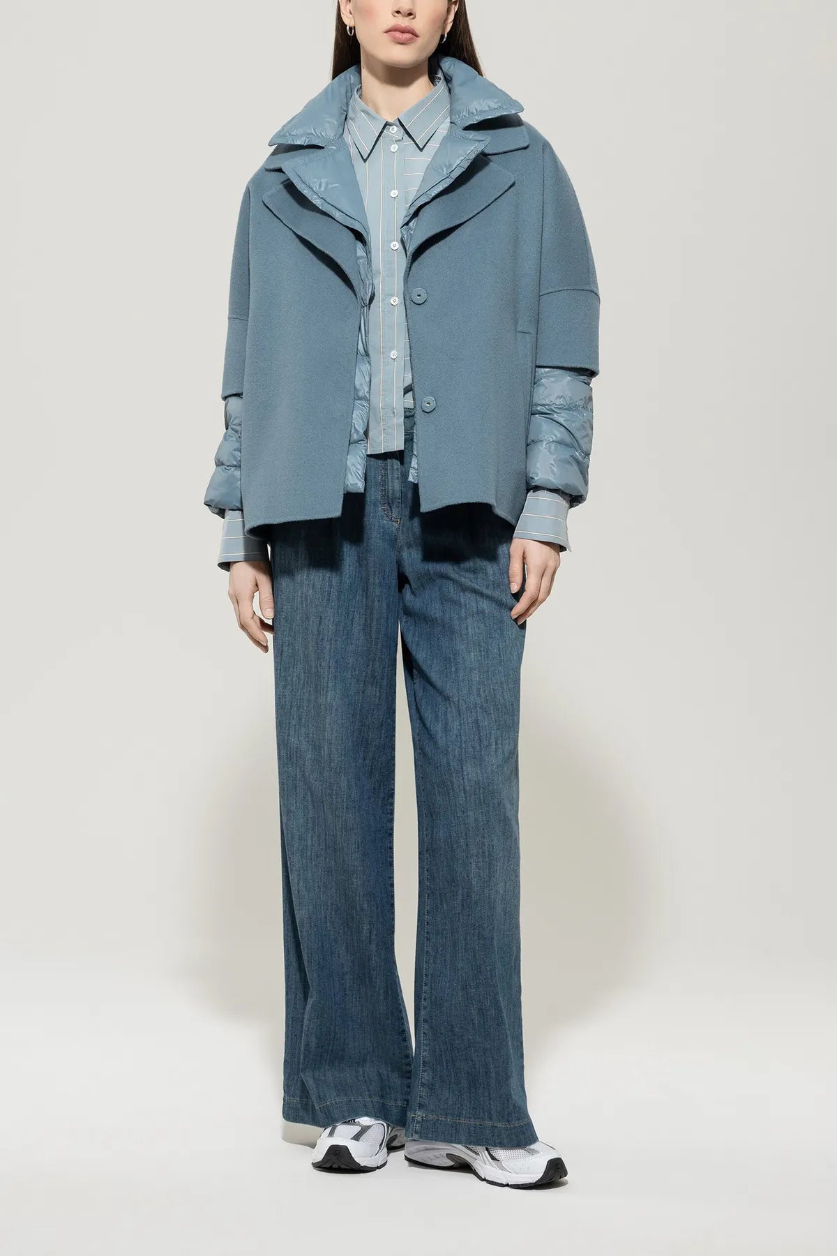 LUISA CERANO Doubleface Cape Blau