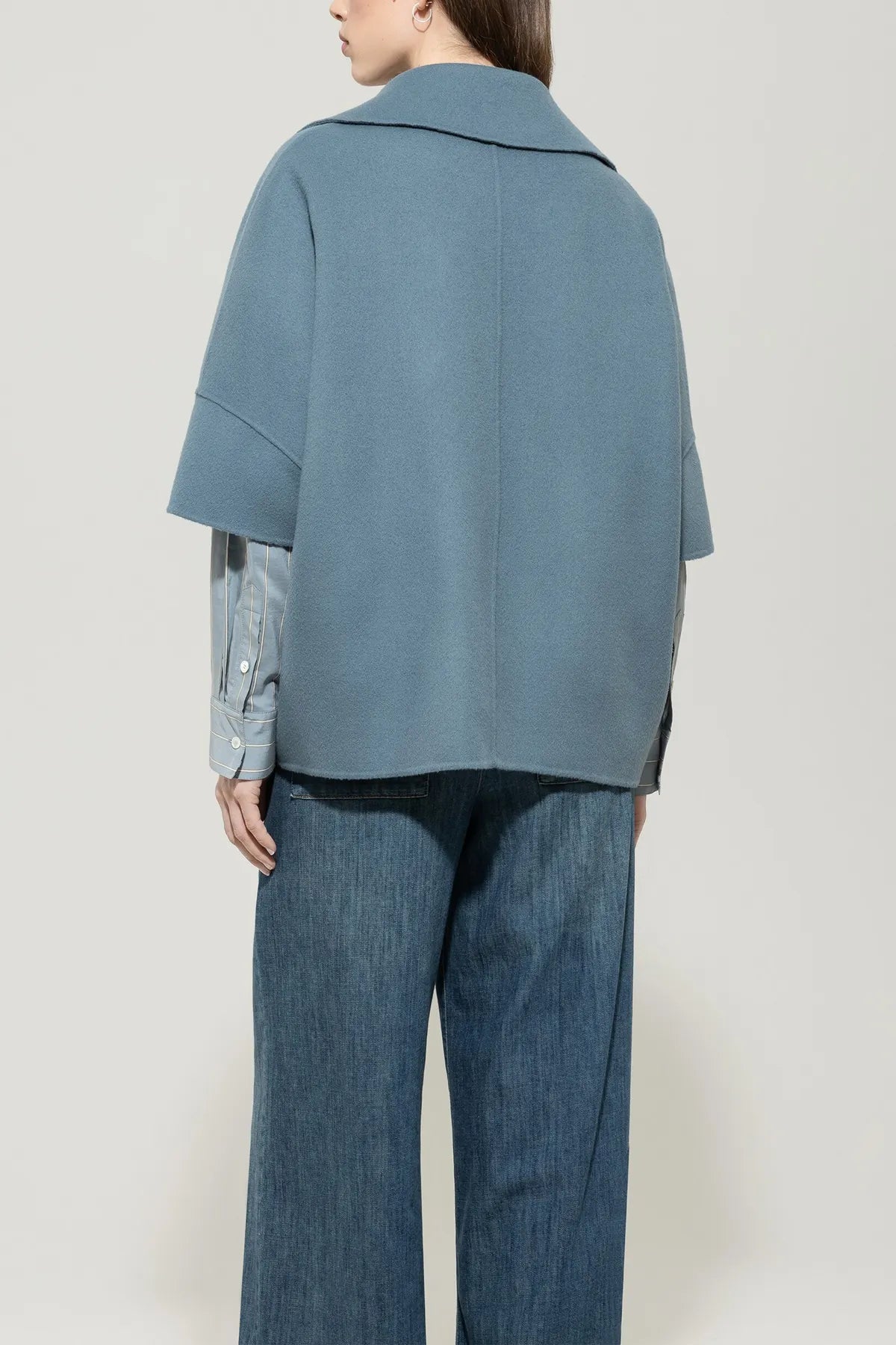 LUISA CERANO Doubleface Cape Blau