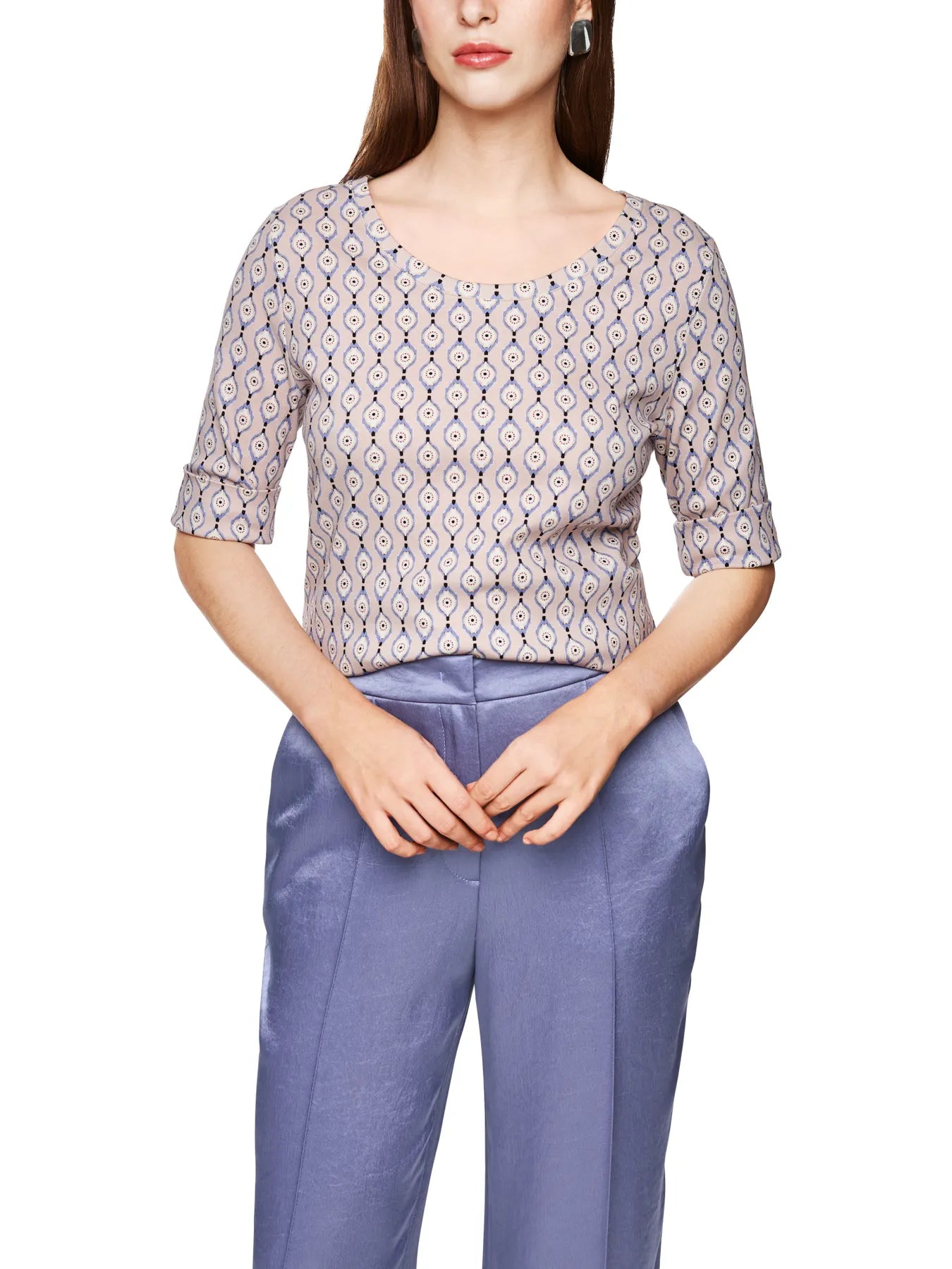 MARC CAIN 
                
                                            ZC 48.26 J09 Bedrucktes T-Shirt Lila