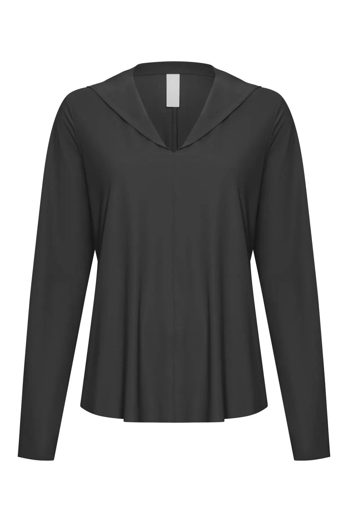 JAPAN TKY HOKI KAPUZENSHIRT TECHNOJERSEY STRETCH DEEP BLACK