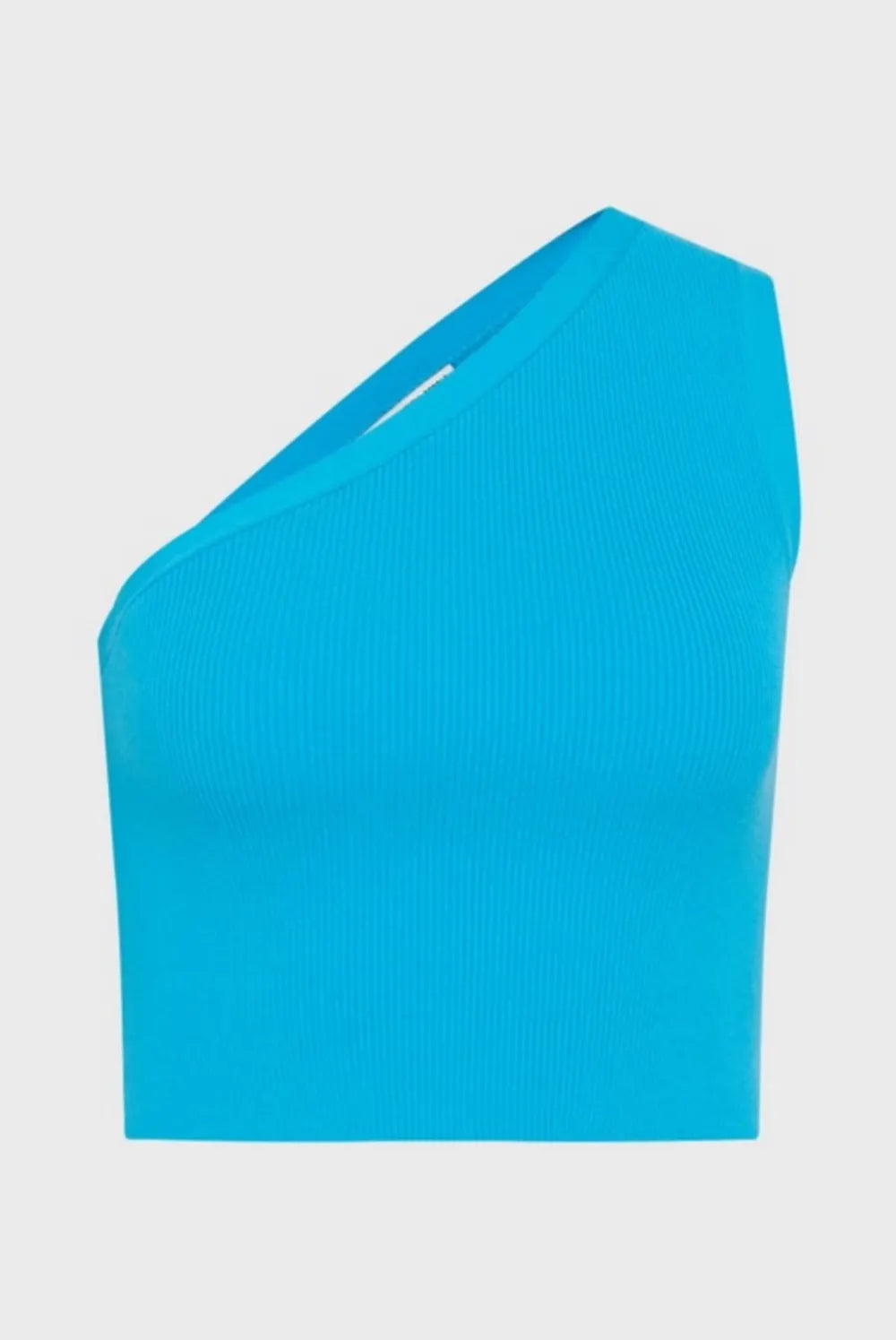 DRYKORN 420013 VELLE 10 Asymmetrisches Ripp Top Türkis