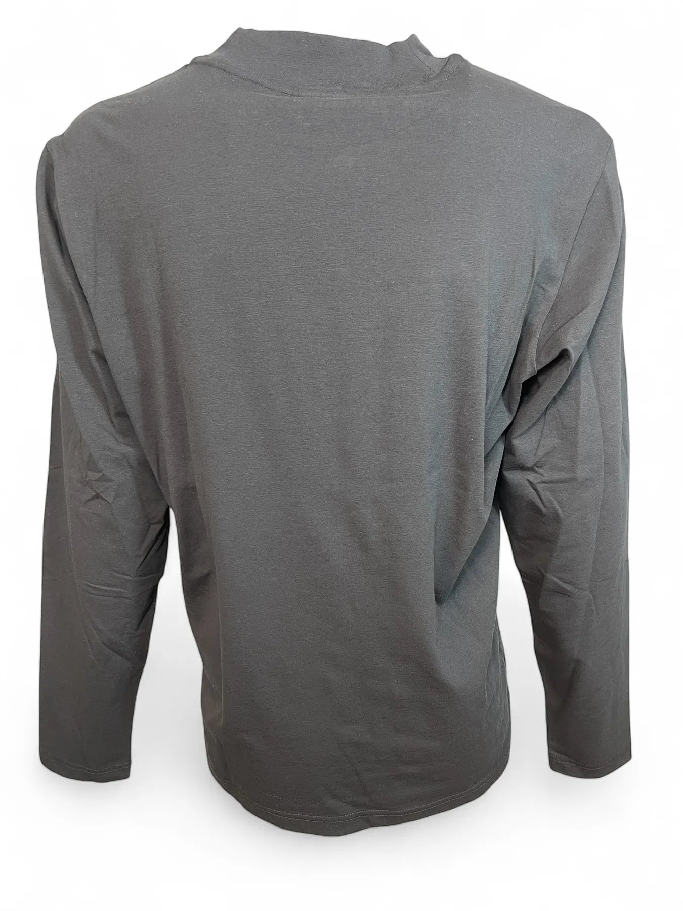 CALVIN KLEIN 
                
                                            K10K113792 NANO LOGO LS MOCK T-SHIRT BLACK