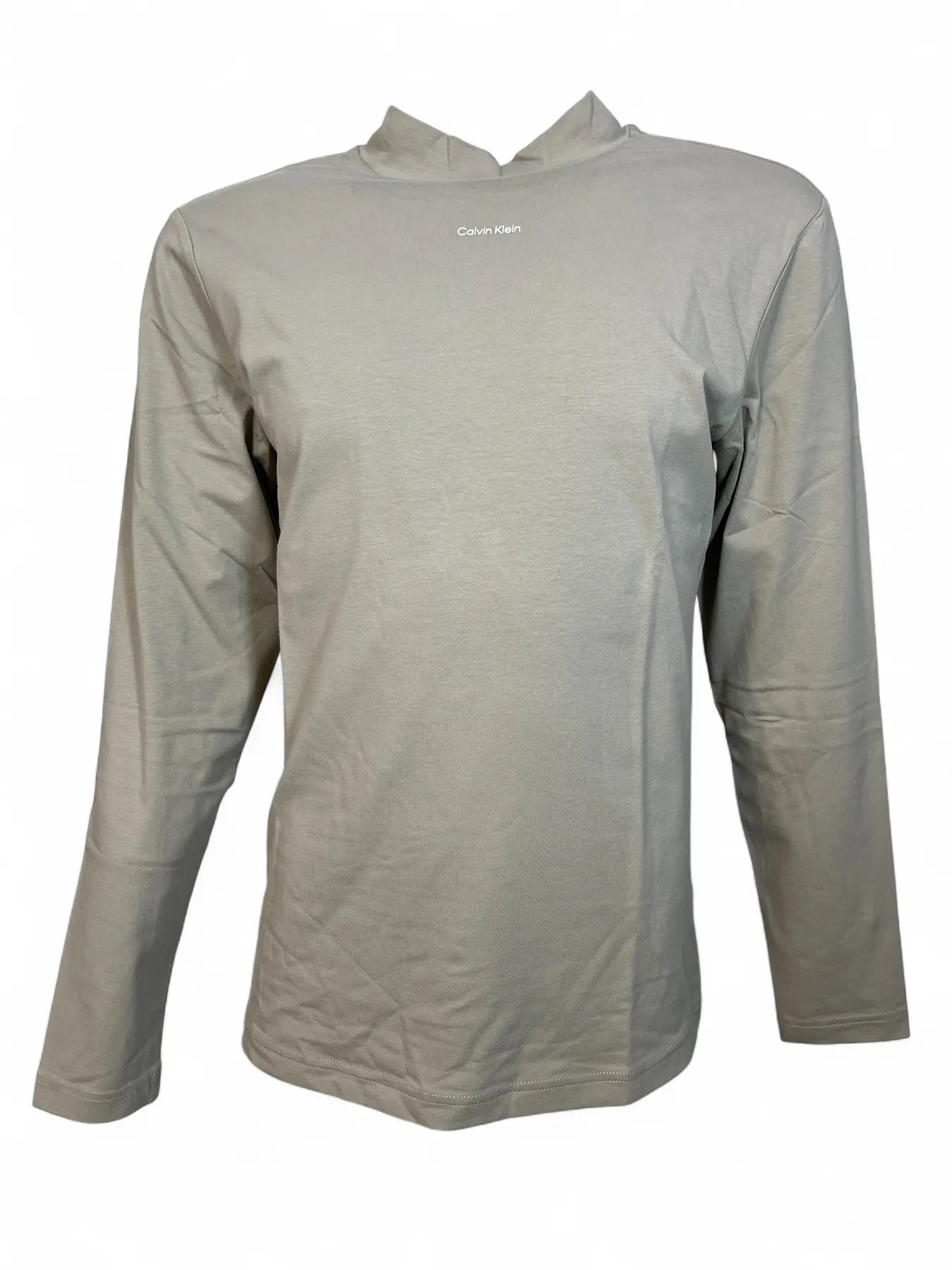 CALVIN KLEIN 
                
                                            K10K113792 NANO LOGO LS MOCK T-SHIRT KHAKI